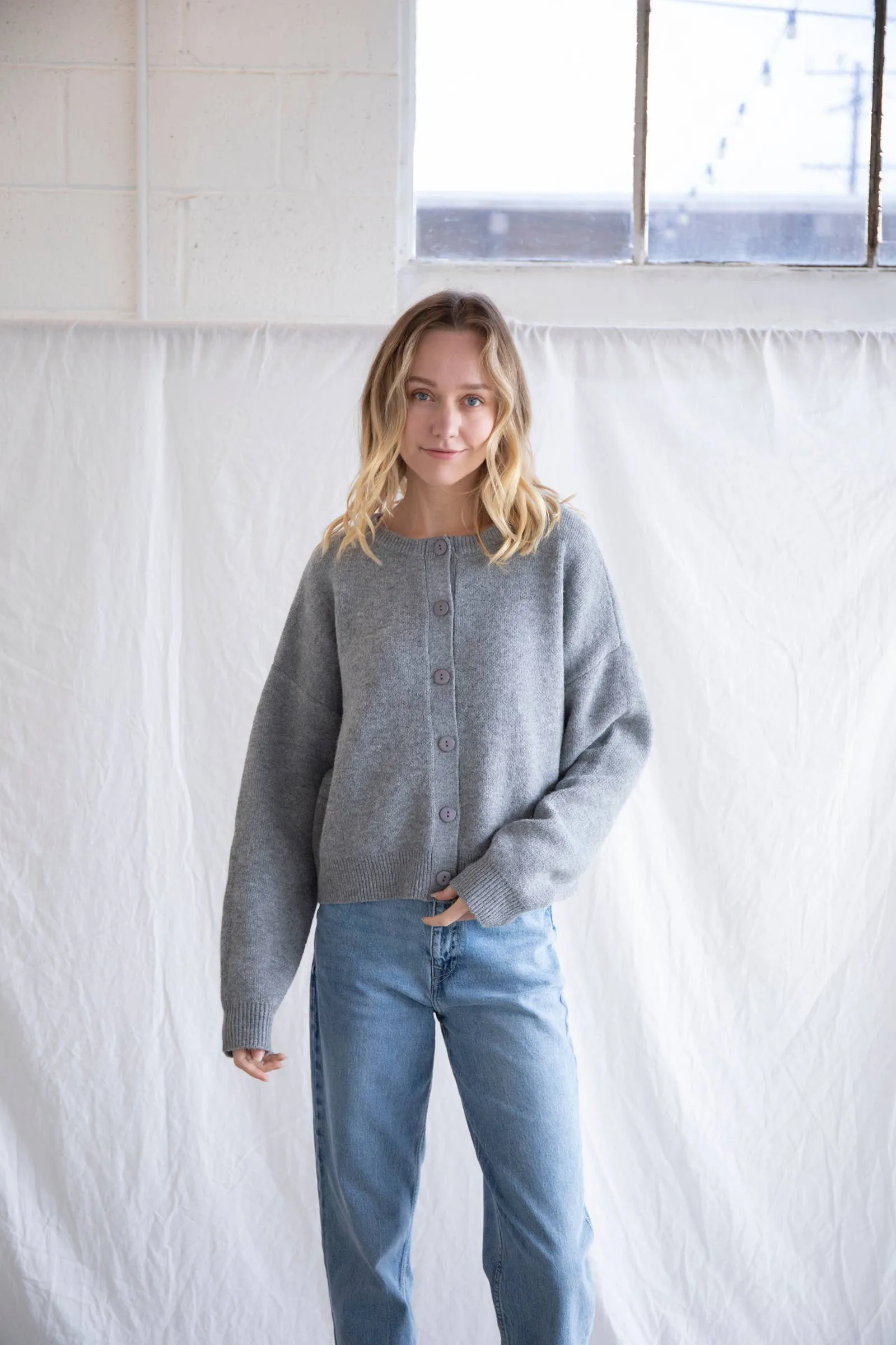 Alyssa Cardigan - Heather Grey