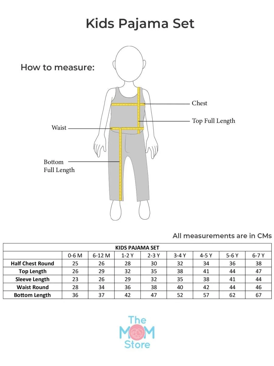 Baby and Kids Pajama Nightsuit Set - Breakfast Club