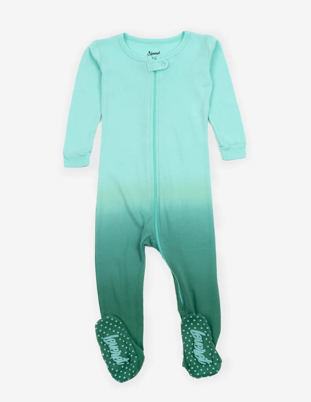 Baby Footed Ombré Dye Cotton Pajamas