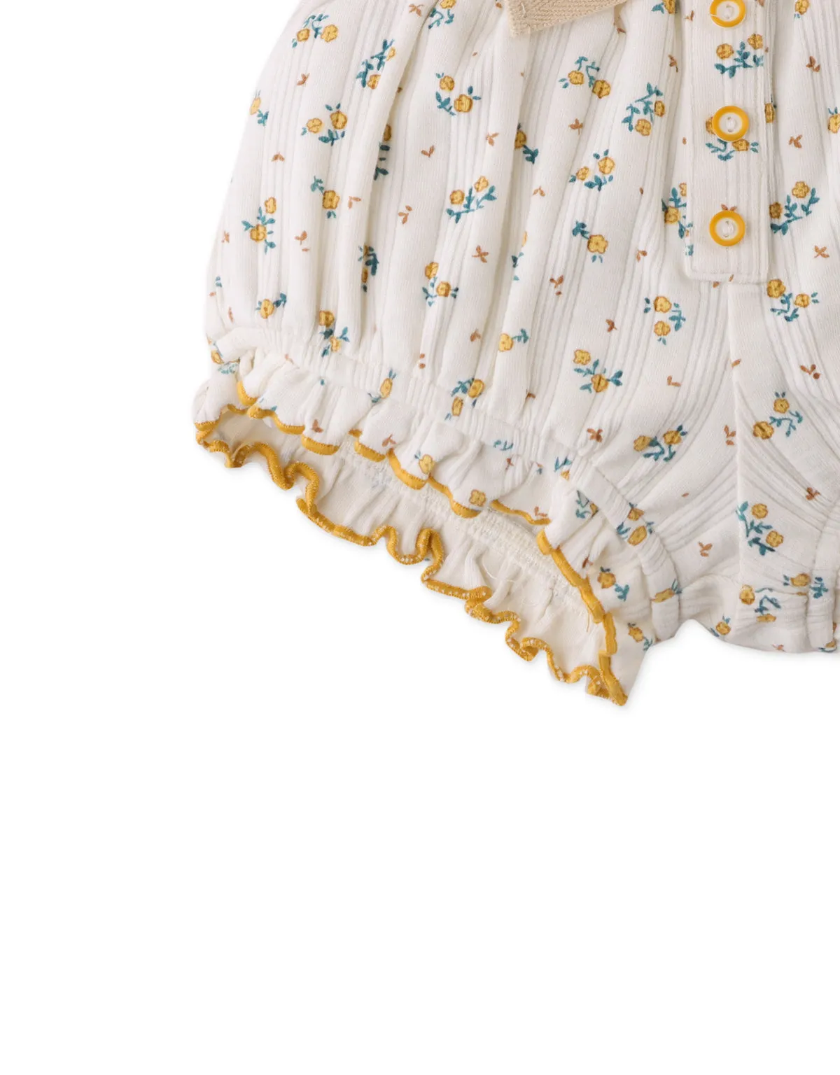 BABY GIRLS PRINTED BLOOMERS WITH BUTTONS