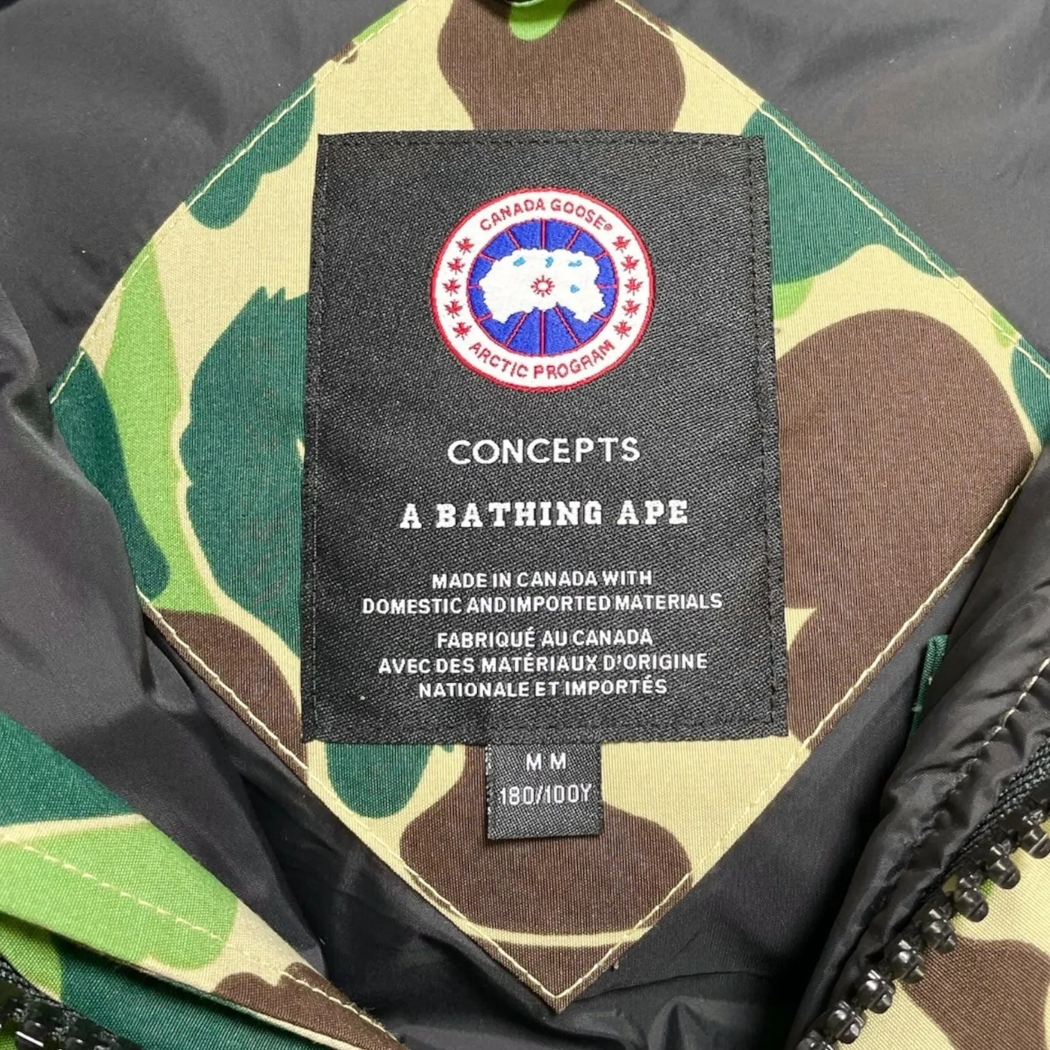 BAPE x Canada Goose x Concepts Chilliwack Jacket ABC Camo