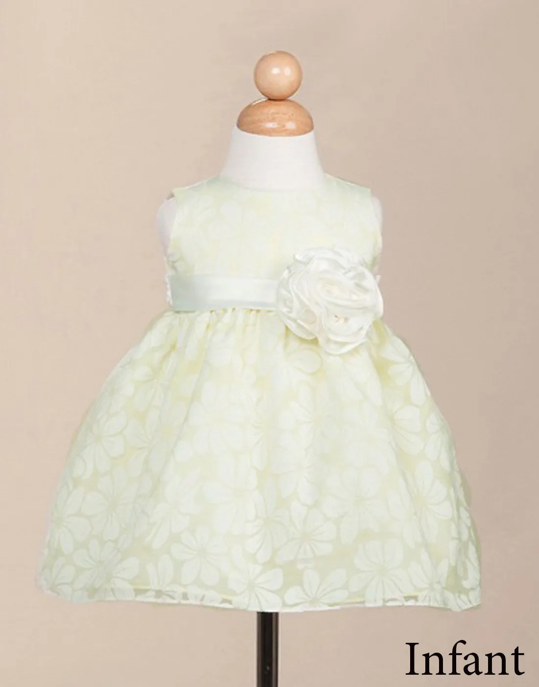 Bewitching Sleeveless Lace Flower Girl Dress - Ivory