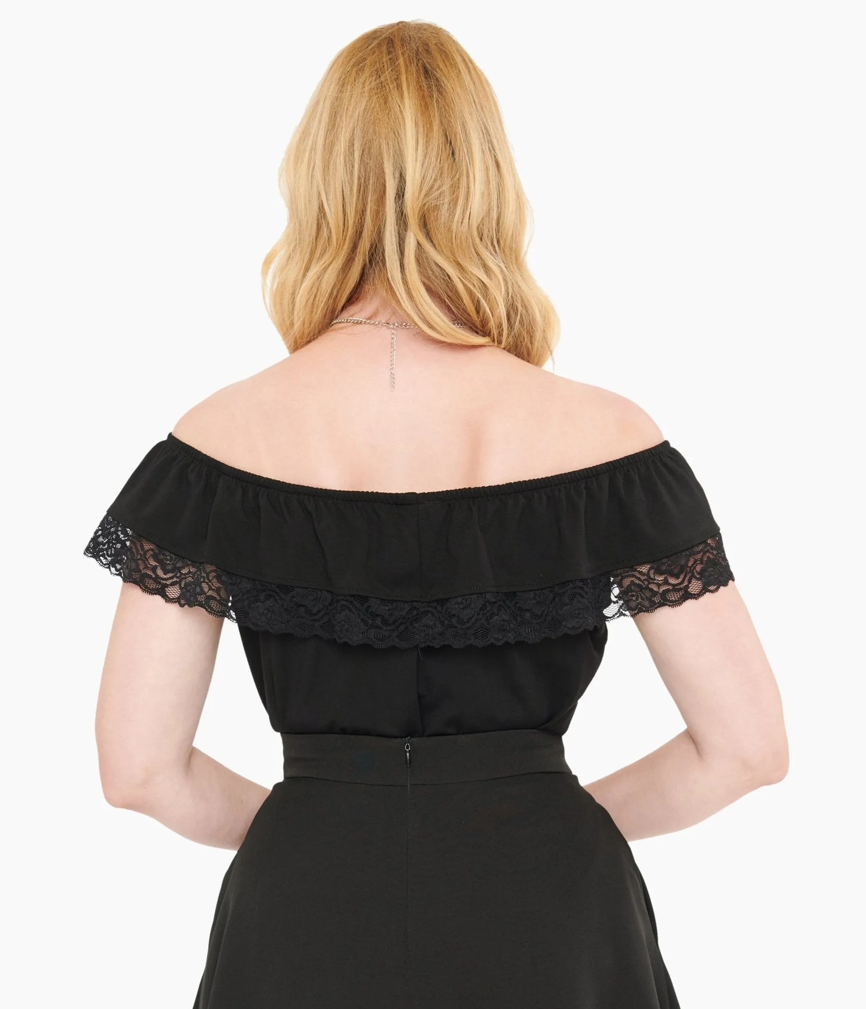 Black Off The Shoulder Senorita Top