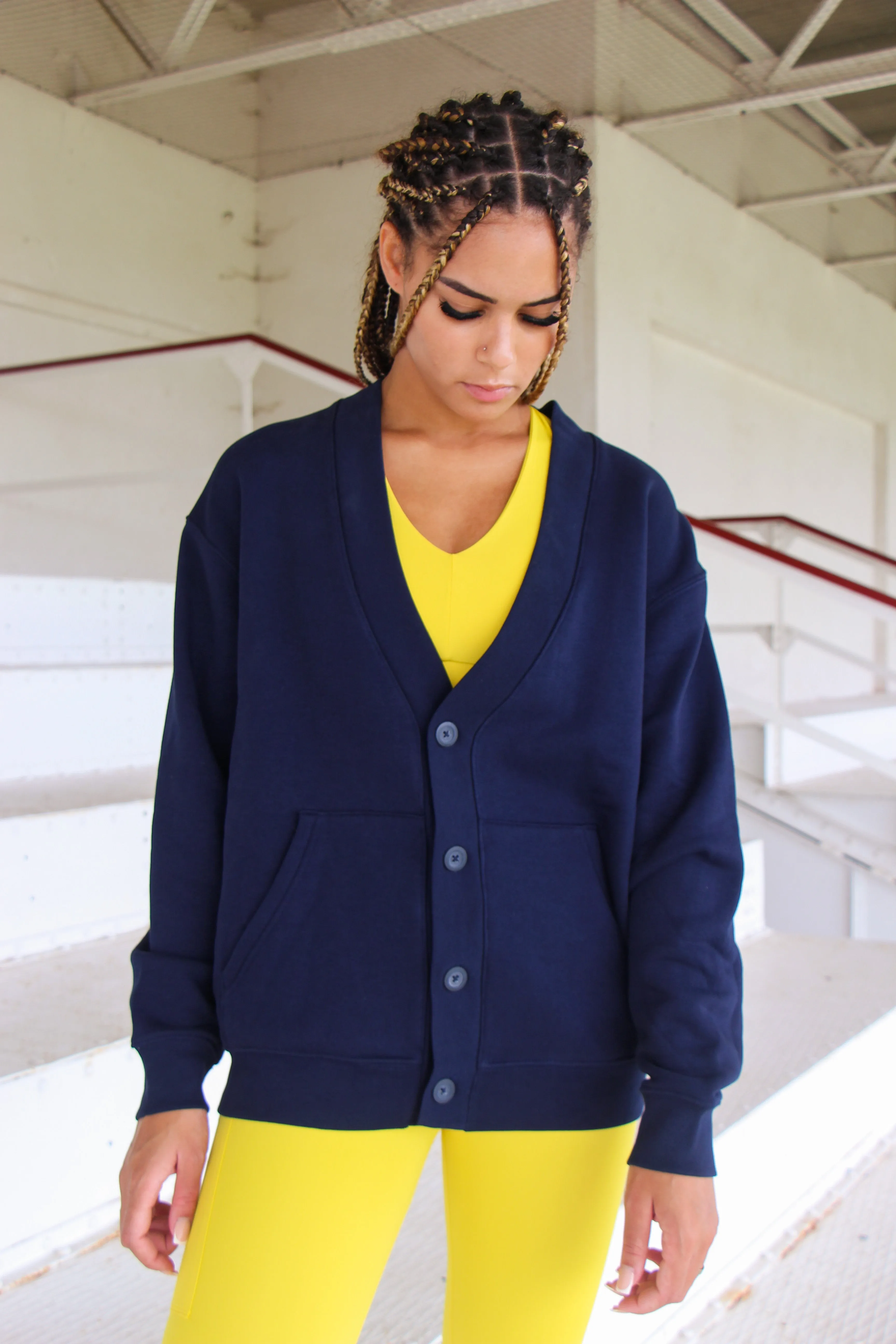 Blue Night Oversized Cardigan