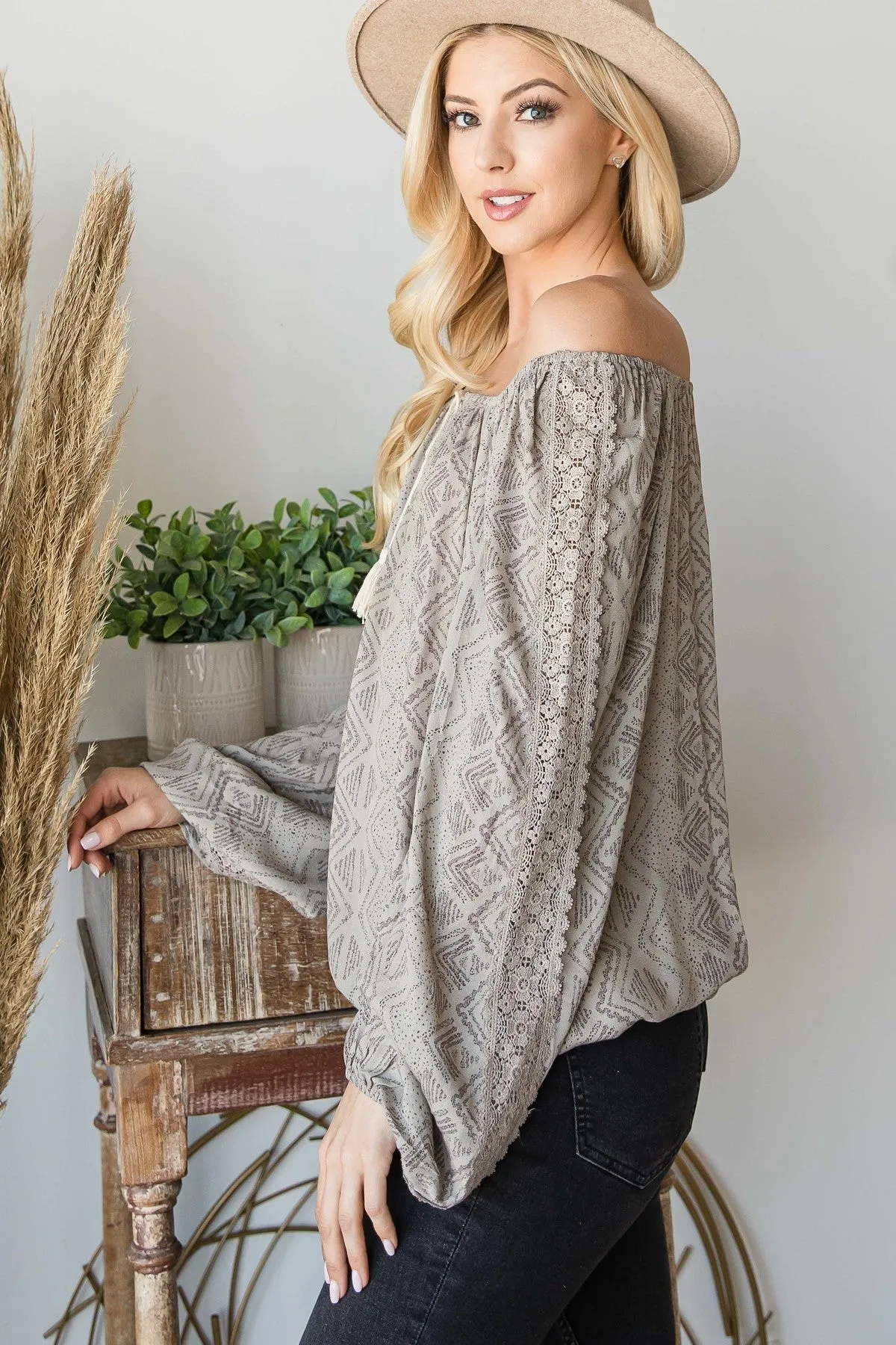 Boho Off the Shoulder Top