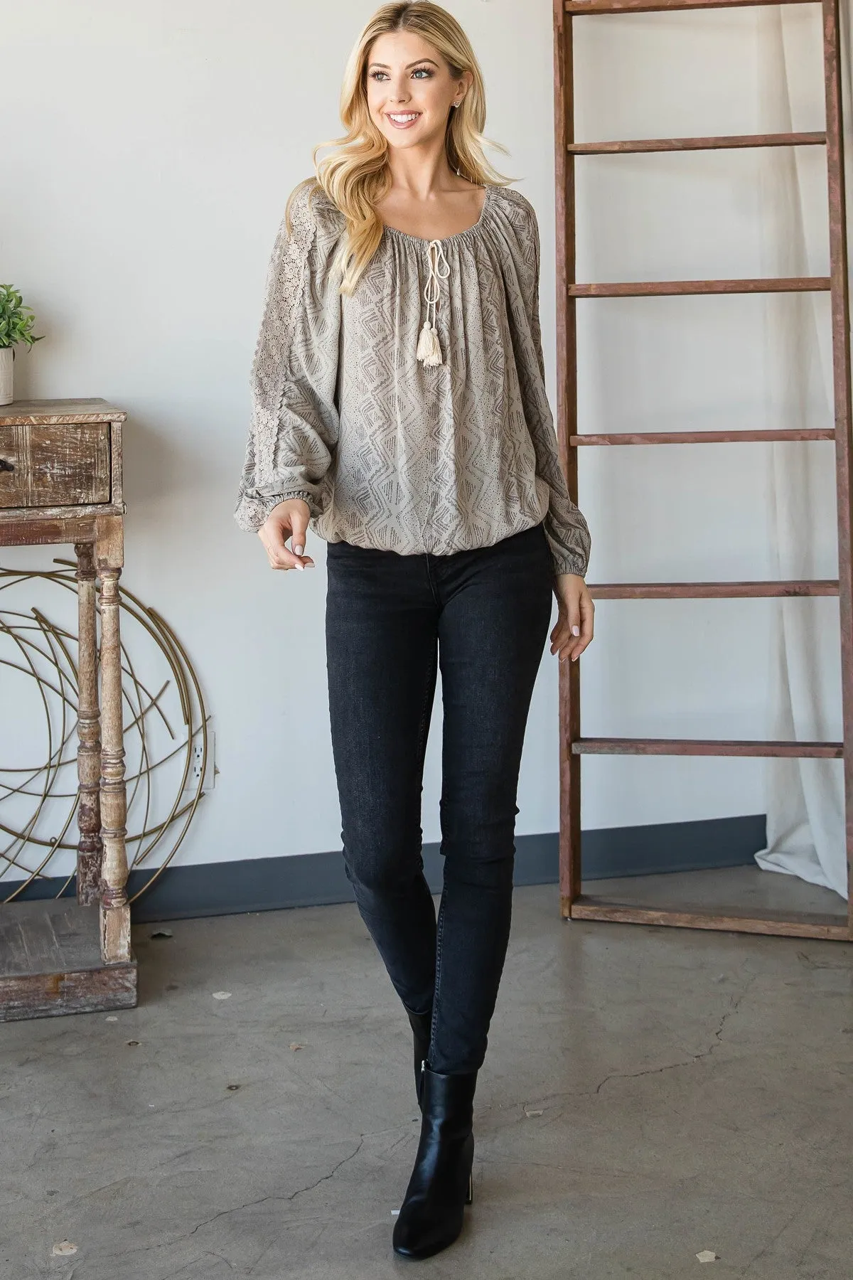 Boho Off the Shoulder Top