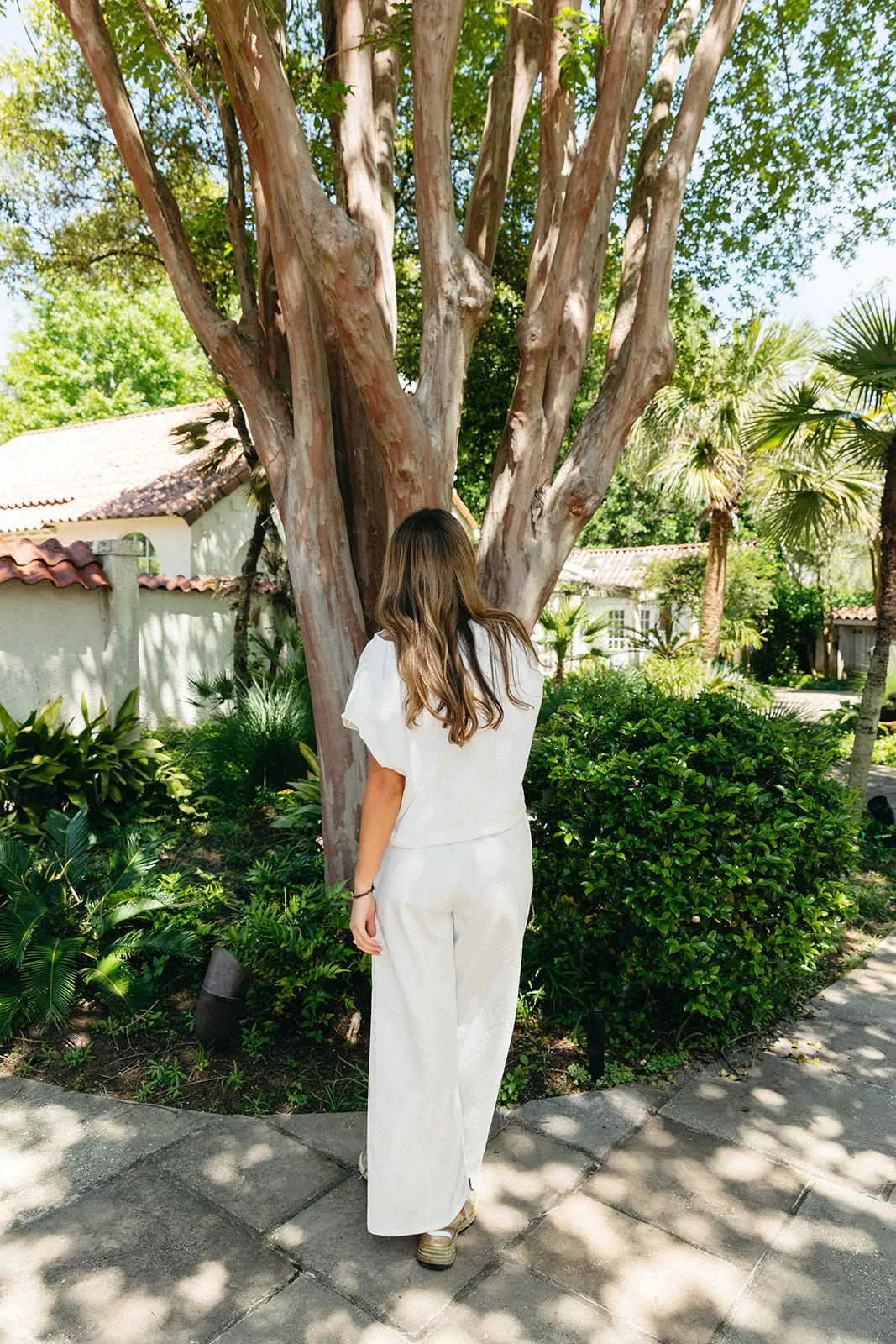 Bradley Wide Leg Pants - Ivory