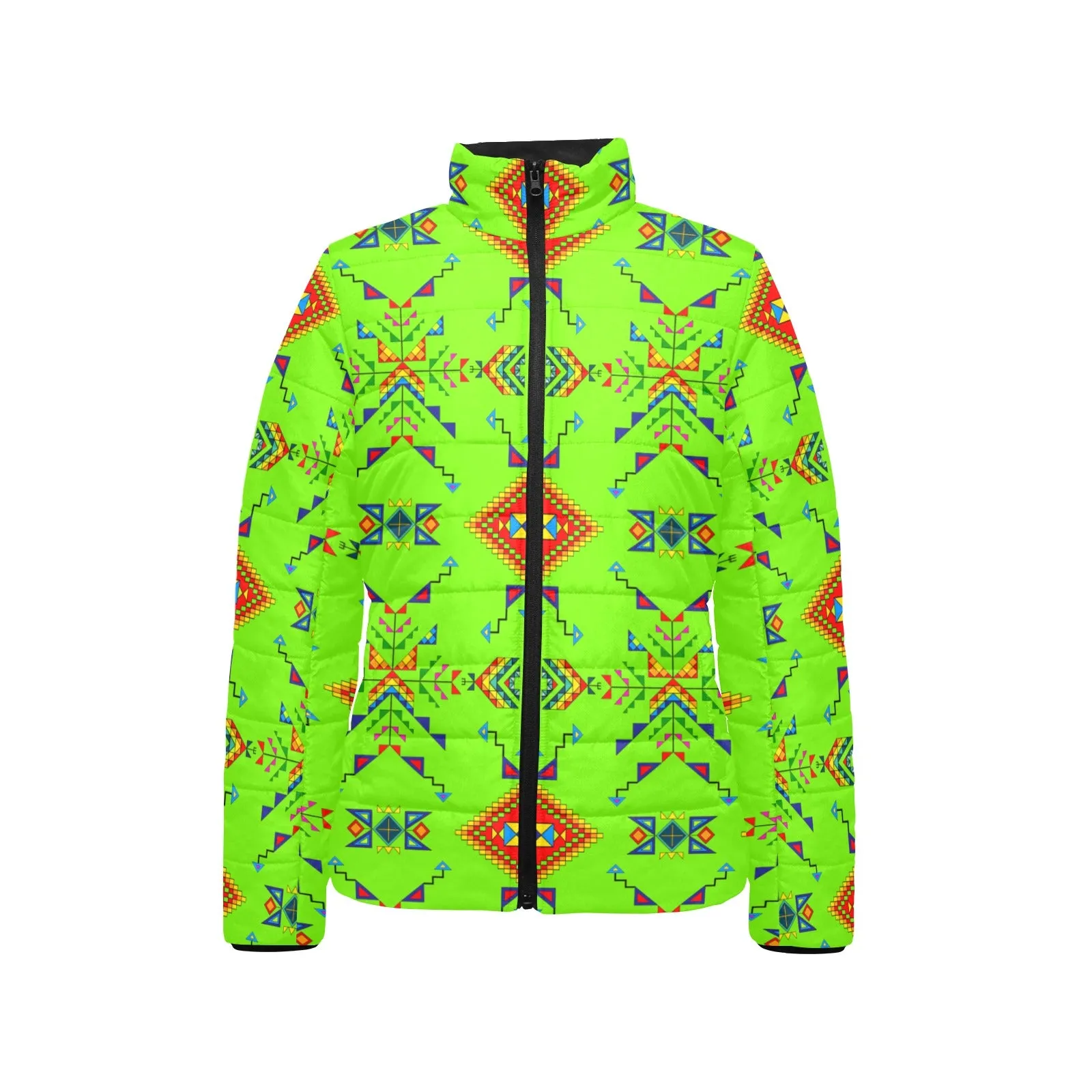 Buffalo Jump Neon Green Women's Padded Jacket