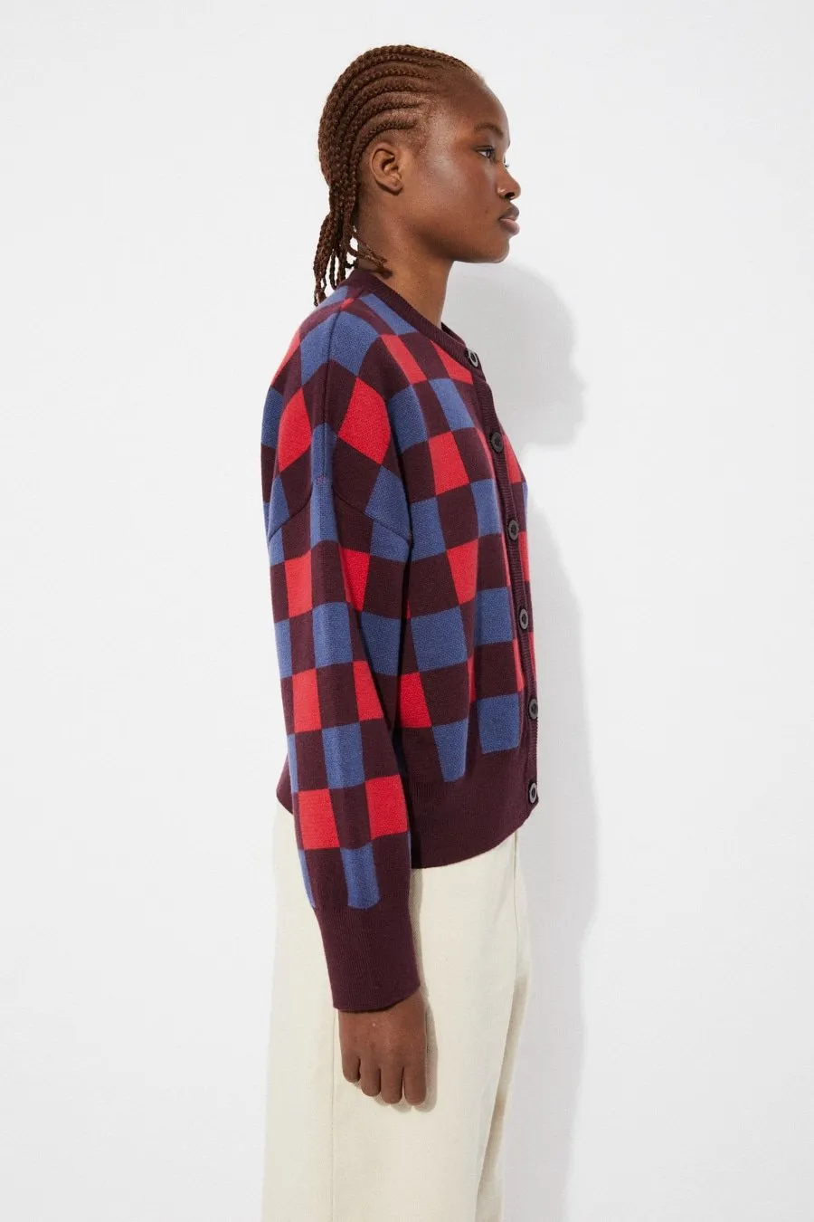 Calma Checkered Sweater