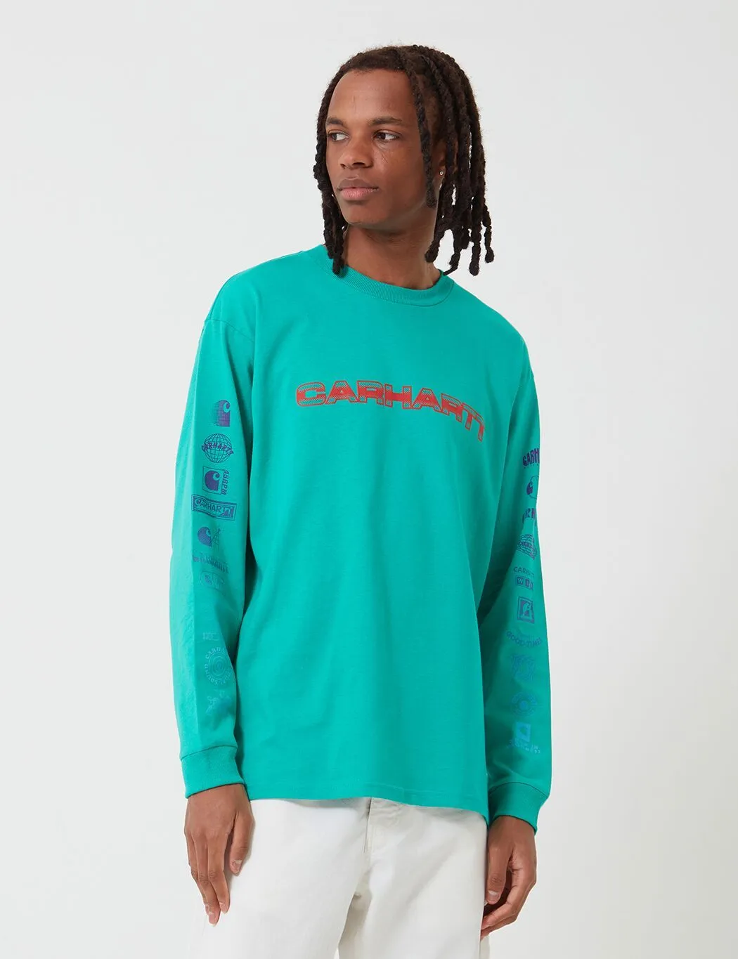 Carhartt-WIP Local Sound Long Sleeve T-Shirt - Yoda Green