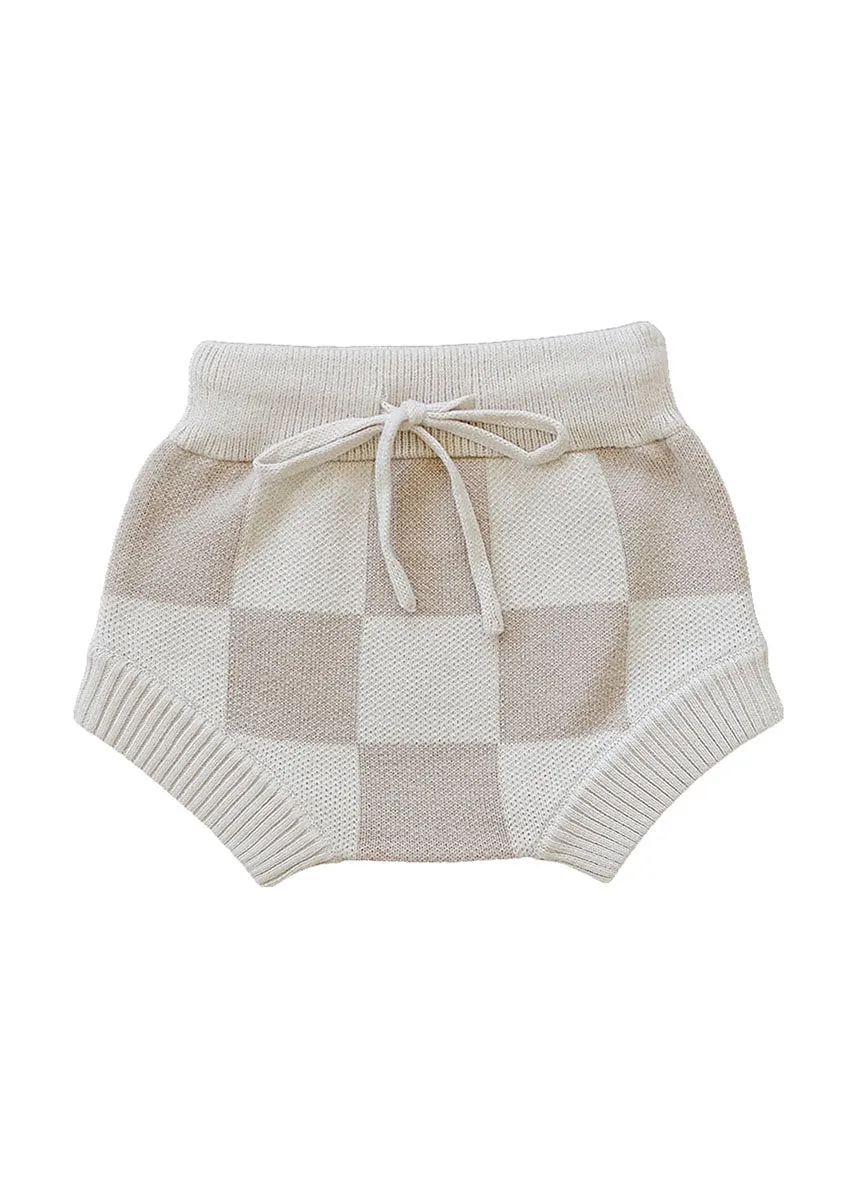 Checkered Knit Bloomers