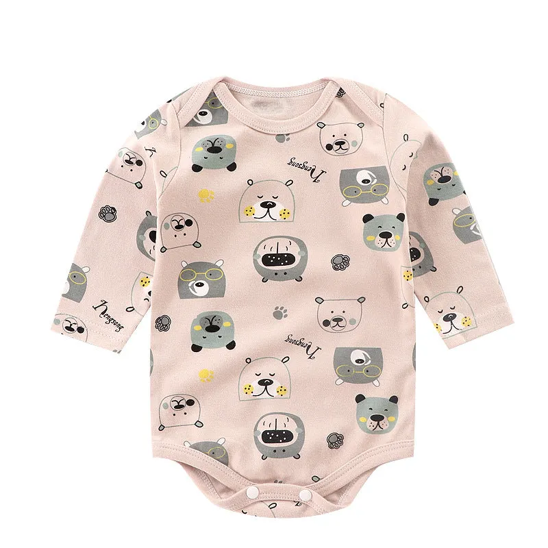 Cotton Thin Baby"s One-piece Pajamas Autumn New Triangle