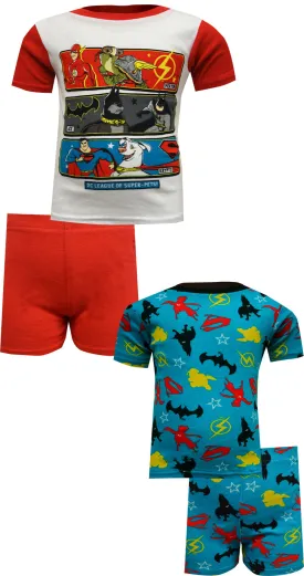 DC Comics League of Super Pets Cotton Toddler 4 Piece Pajamas