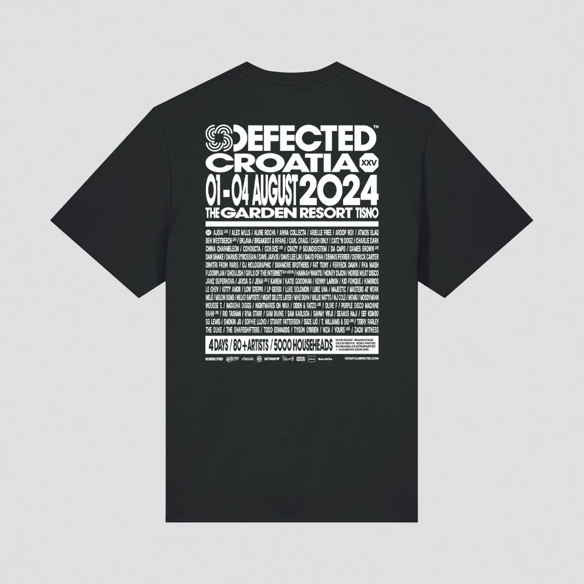 Defected Croatia 2024 Line-Up T-Shirt