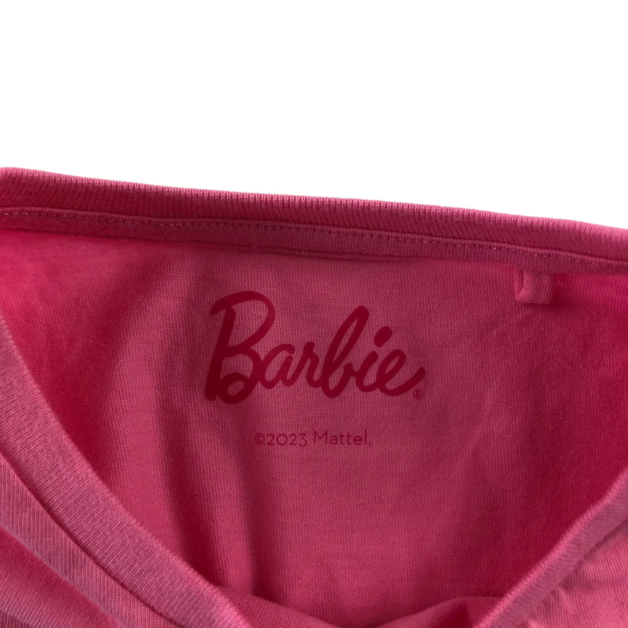 F&F t-shirt 9-10 years pink Barbie loose fit slightly cropped cotton