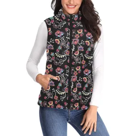 Floral Danseur Women's Padded Vest Jacket