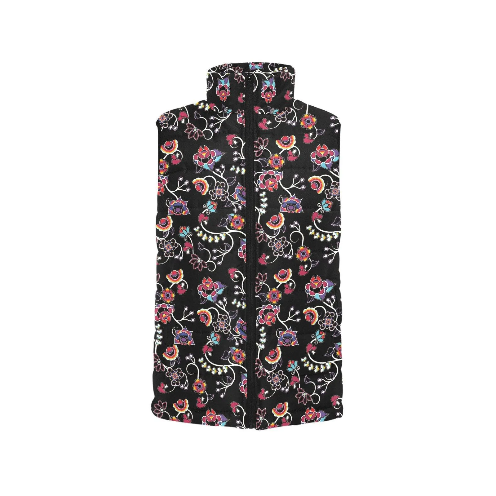 Floral Danseur Women's Padded Vest Jacket