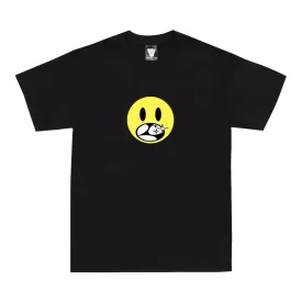 HAPPY FACE T SHIRT BLACK