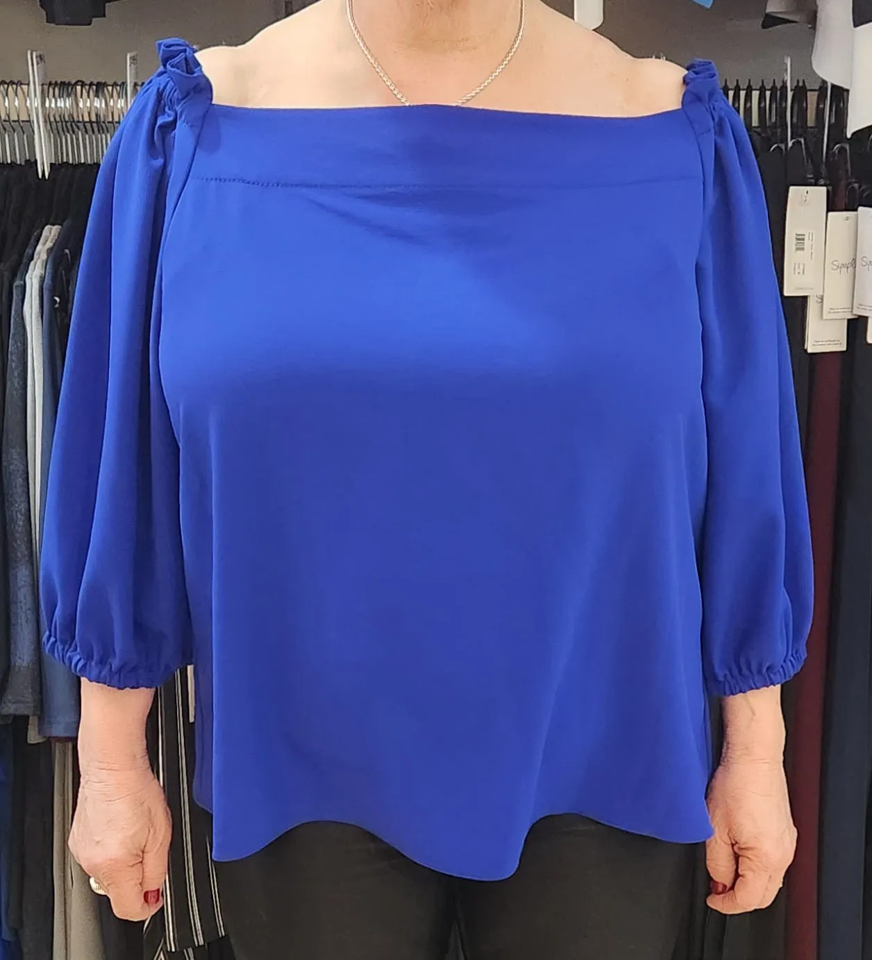 Joseph Ribkoff Sale, 232181 Off The Shoulder Top