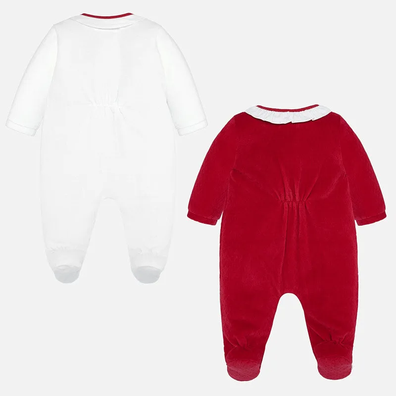 Mayoral Soft Velour Pajamas Set