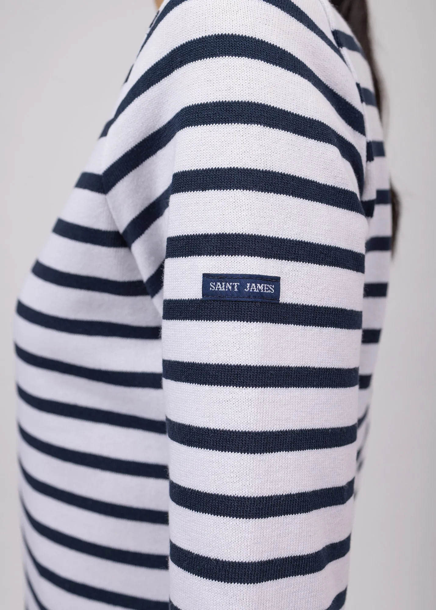 Meridame striped sailor shirt - regular fit, in thick cotton (NEIGE/MARINE)