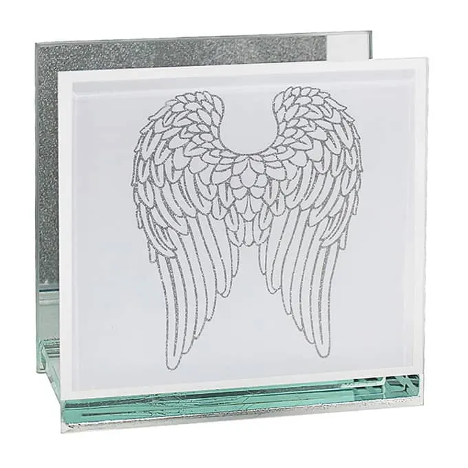 Mirror Angel Wings Tealight Holder