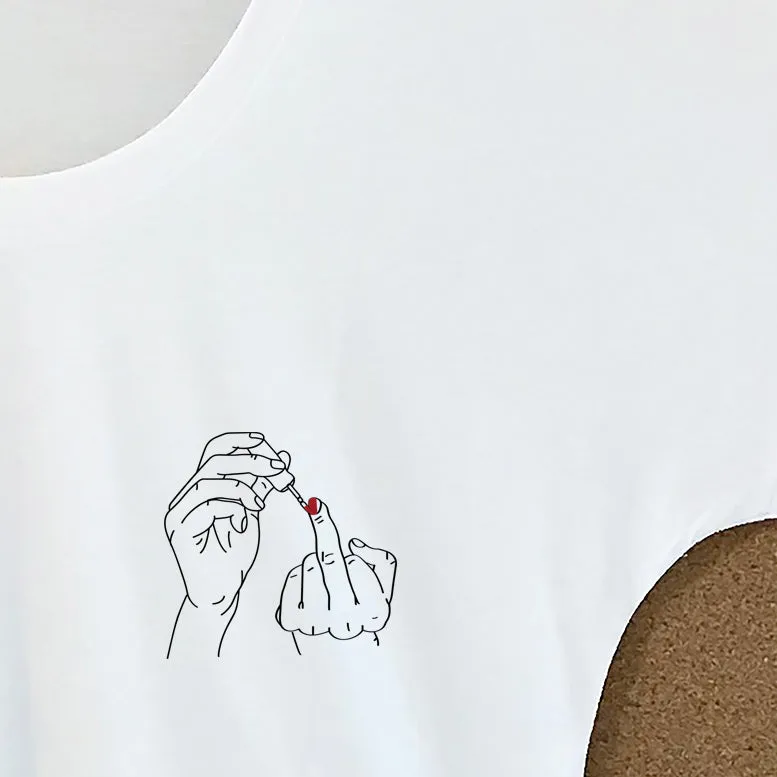 Nail Polish Finger Relaxed Weekender T-Shirt