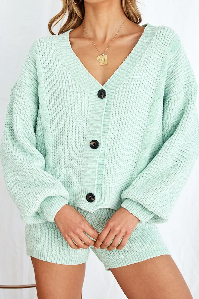 New Quest Knit Cardigan Sage