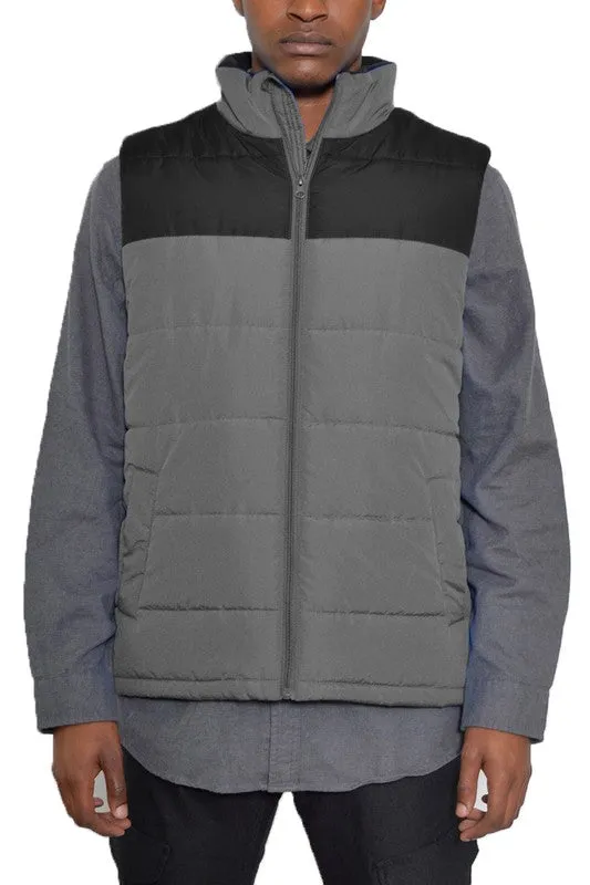 PADDED WINTER TWO TONE VEST