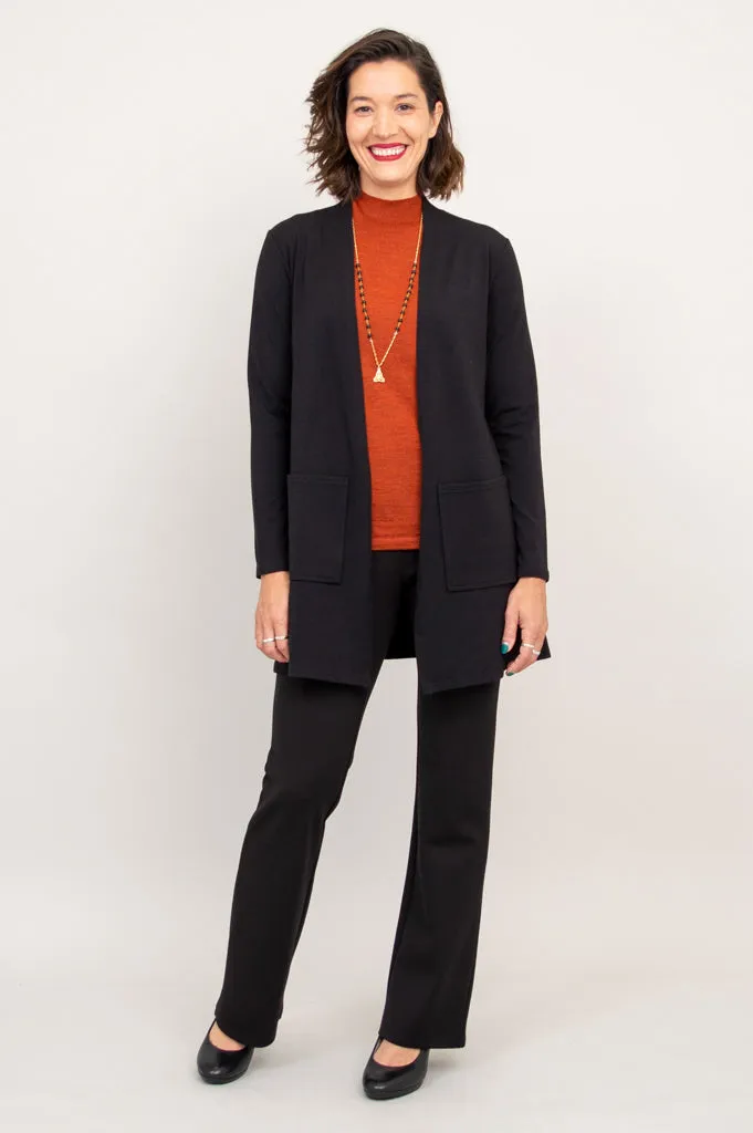 Pauline Jacket, Black, Bamboo