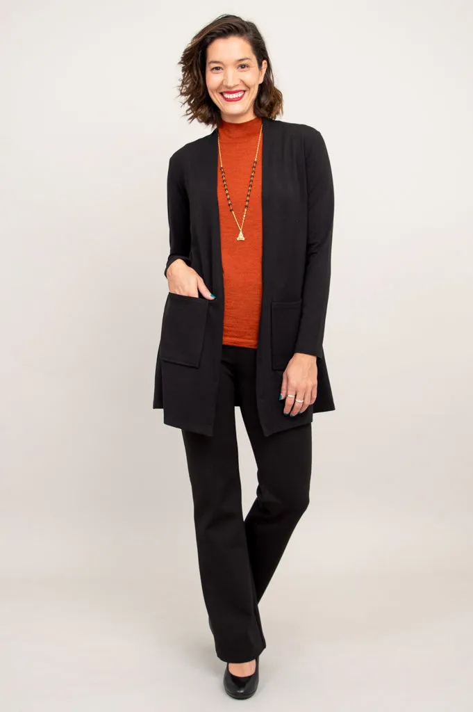 Pauline Jacket, Black, Bamboo