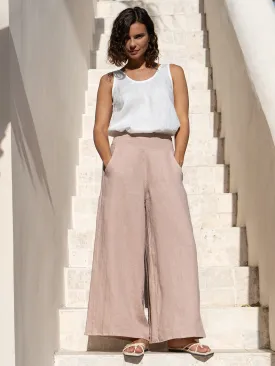 Portillo Linen Pants Tea Rose