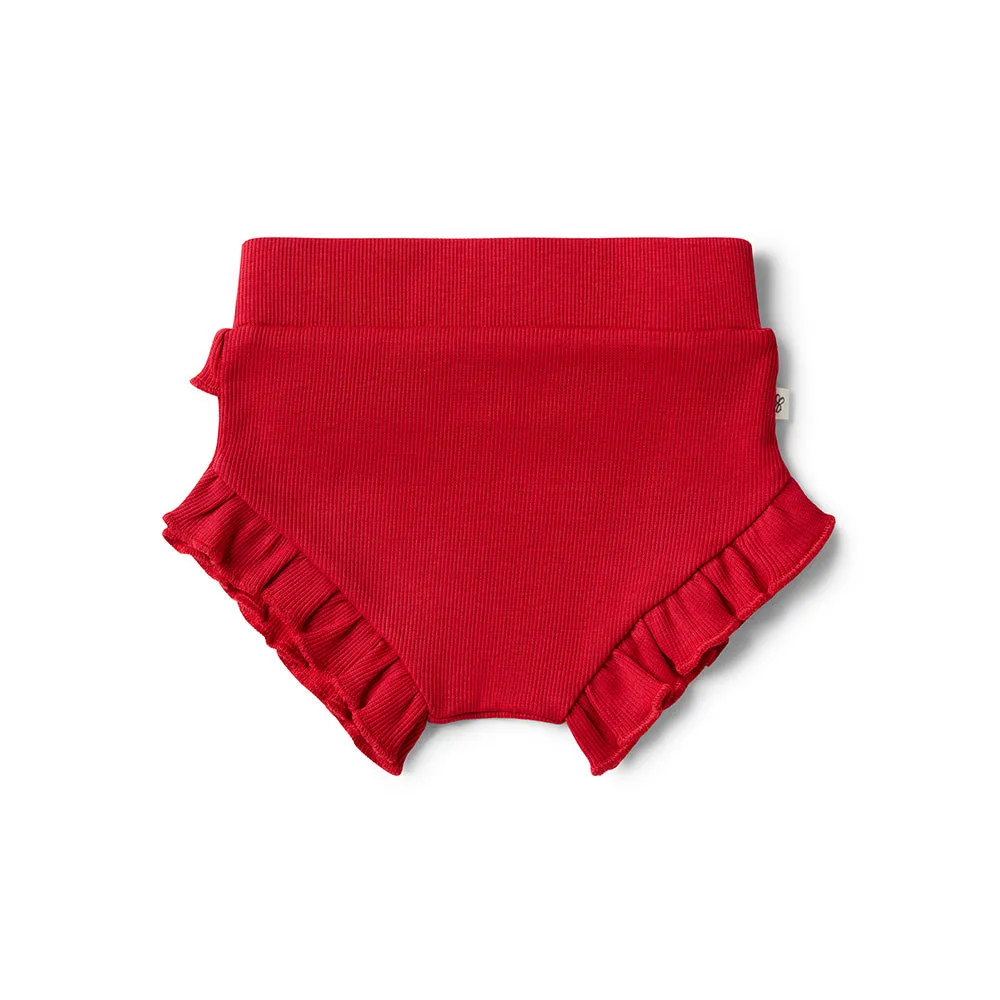 Red Organic Bloomers