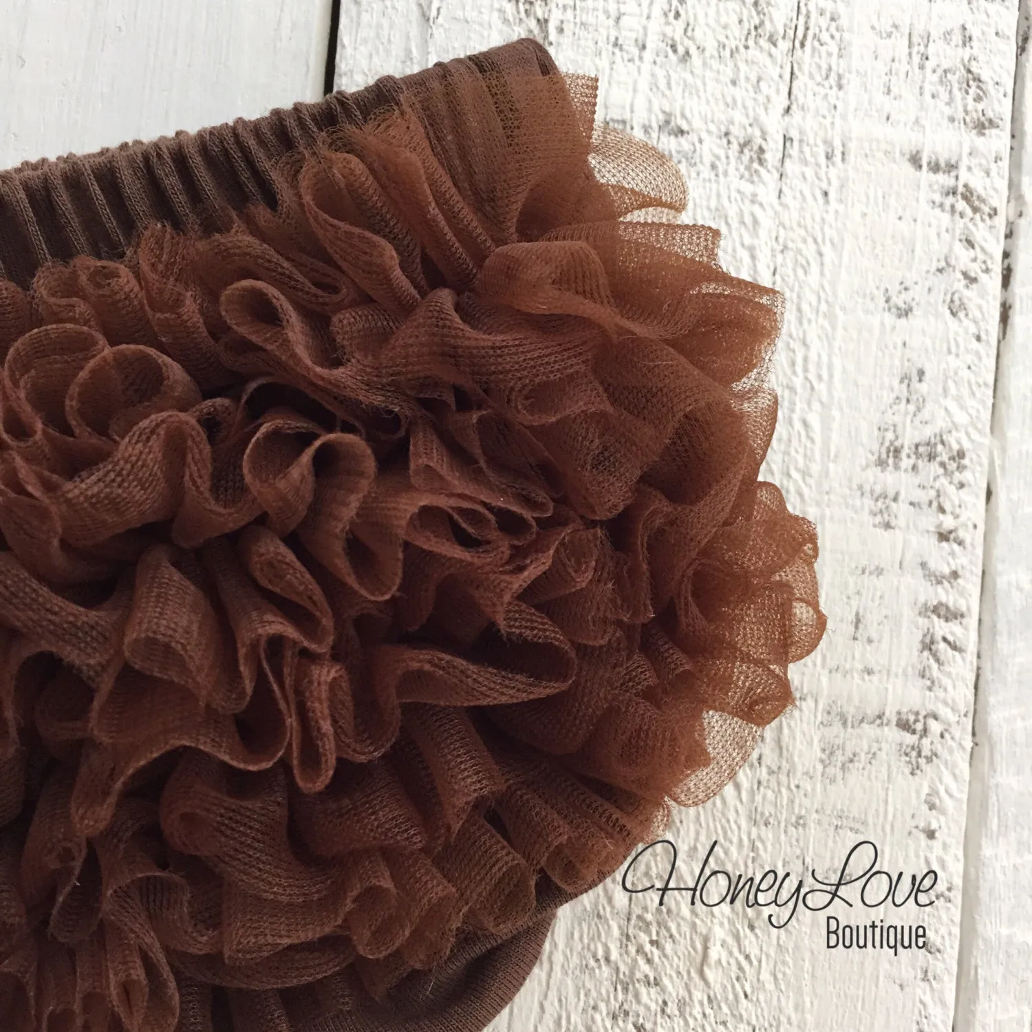 Ruffle Bottom Bloomer - Brown