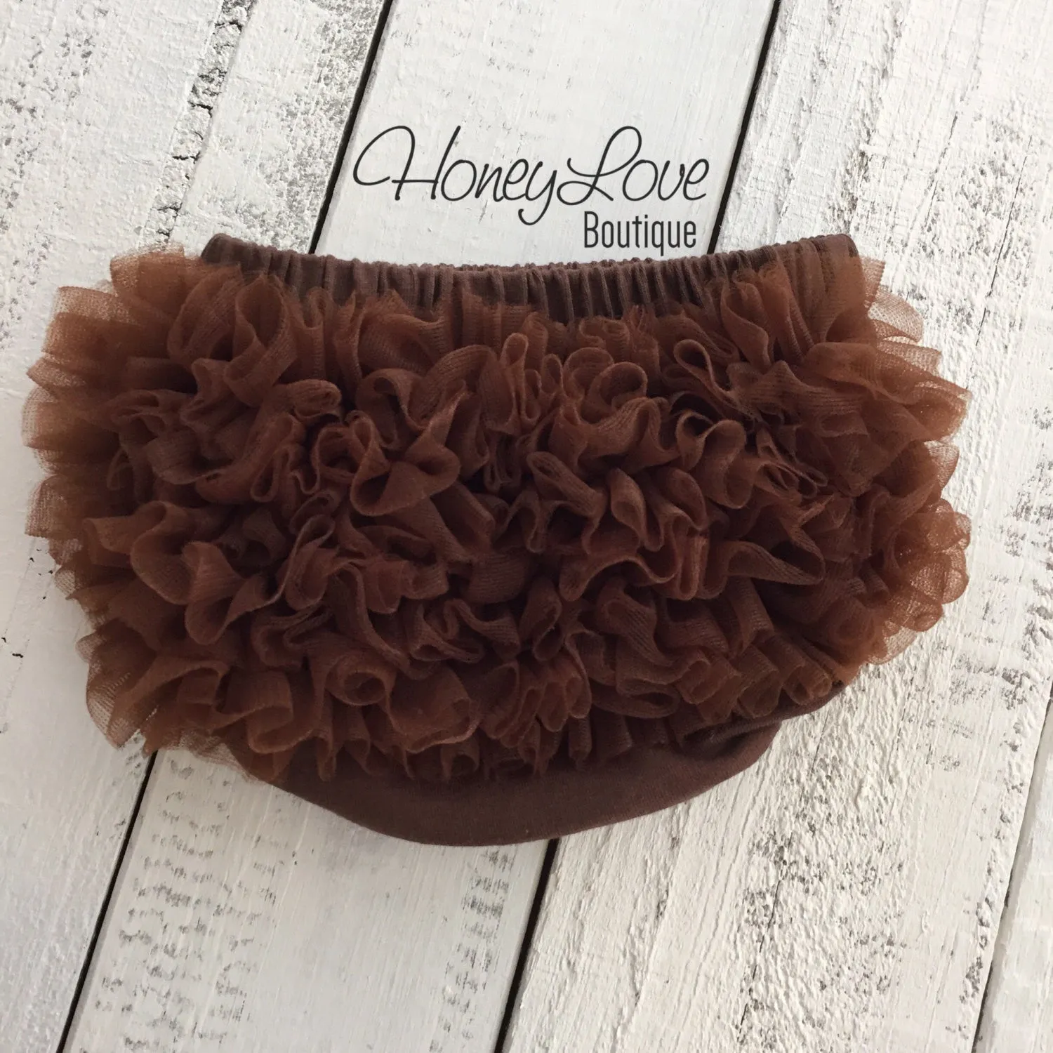 Ruffle Bottom Bloomer - Brown