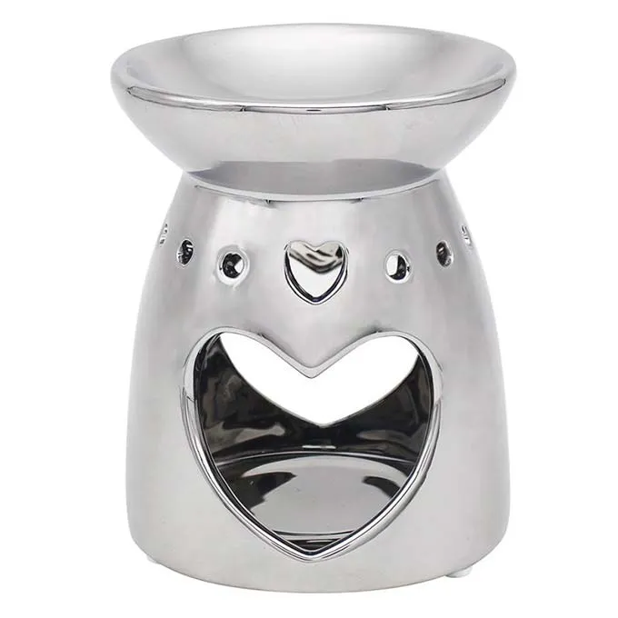 Silver Heart Wax Oil Warmer