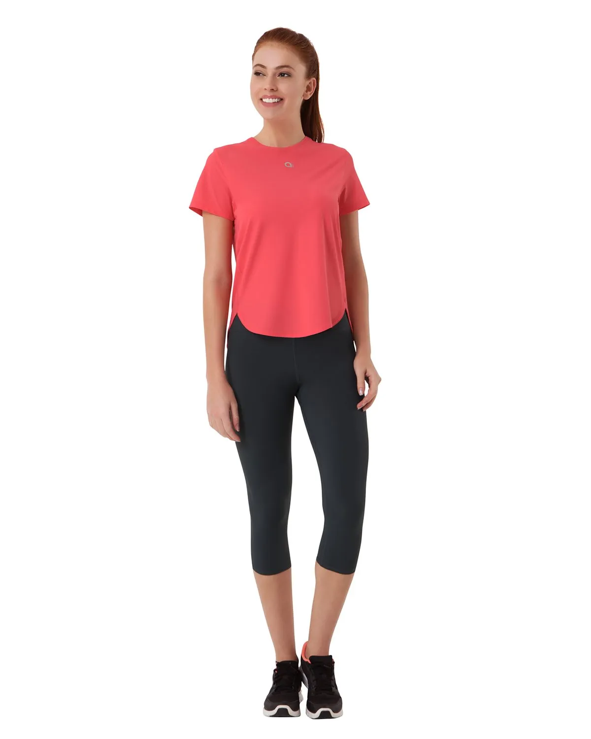 Smooth and Seamless Fitness T-shirt - Flamingo Pink