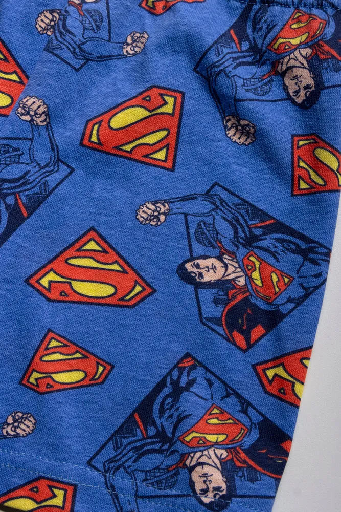 Superman Sleeveless Pyjamas Grey