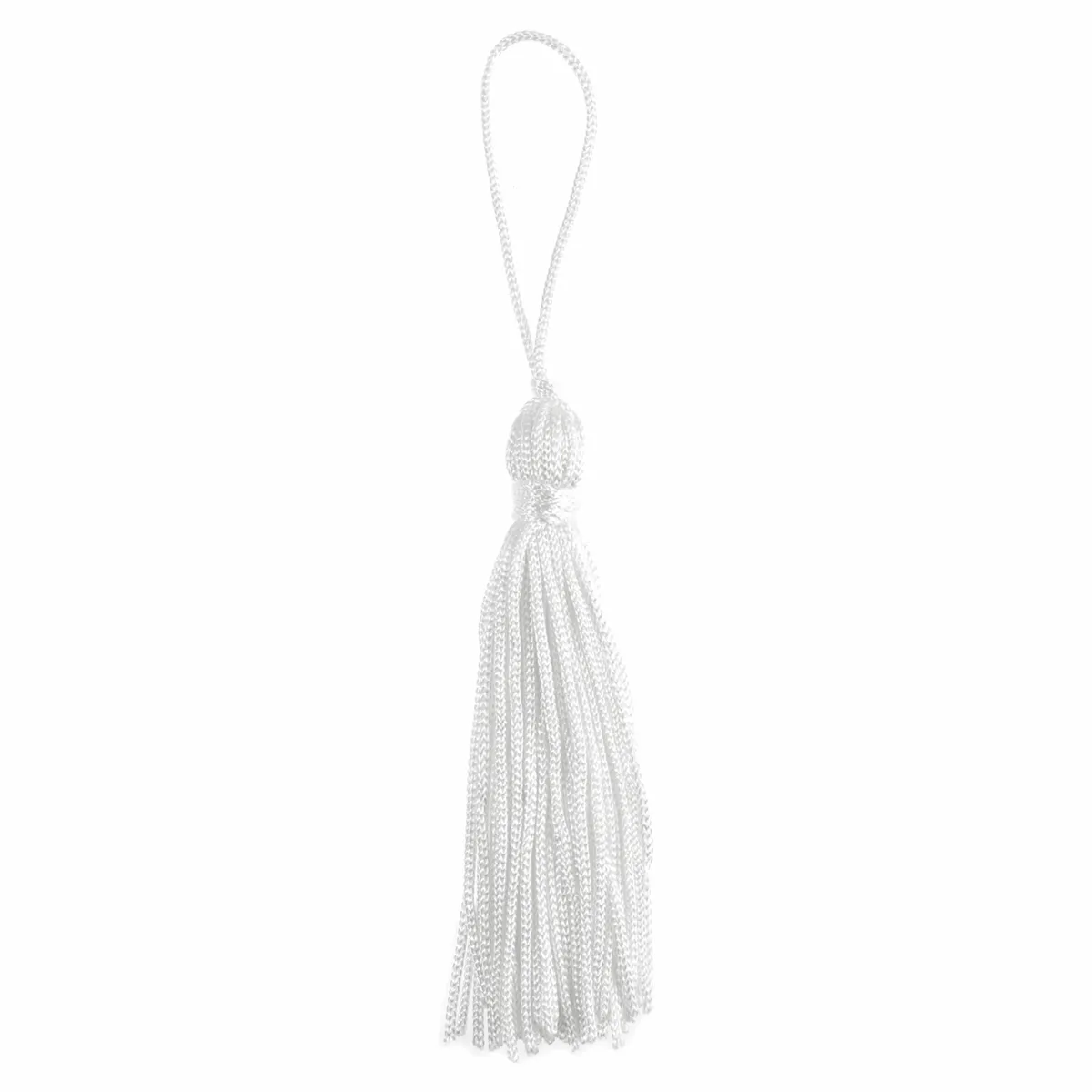 Trimits White Tassels - 13cm (Pack of 10)