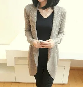 Winter Crochet Long Sleeve Cardigan