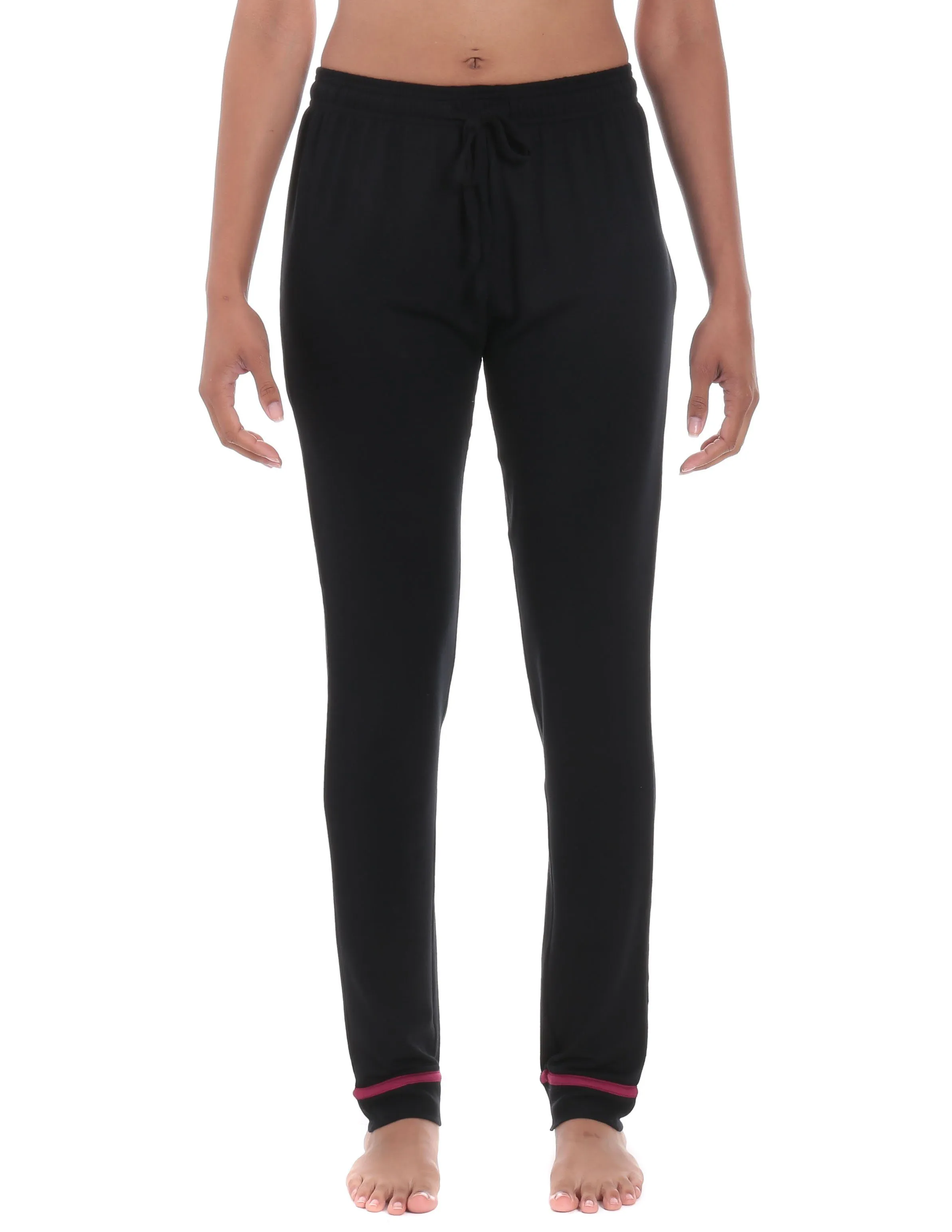 Women's Jersey Knit French Terry Tapered Lounge Pant