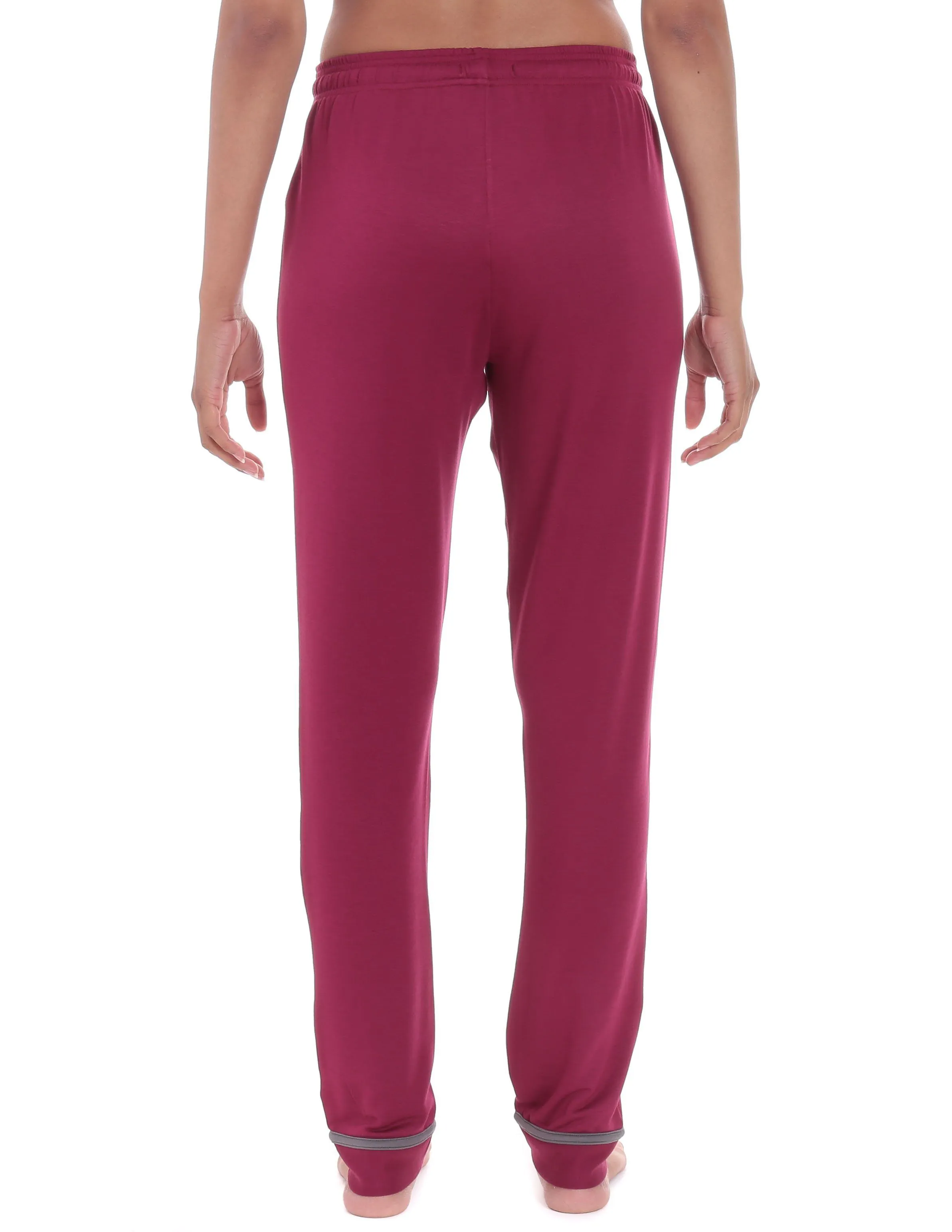 Women's Jersey Knit French Terry Tapered Lounge Pant