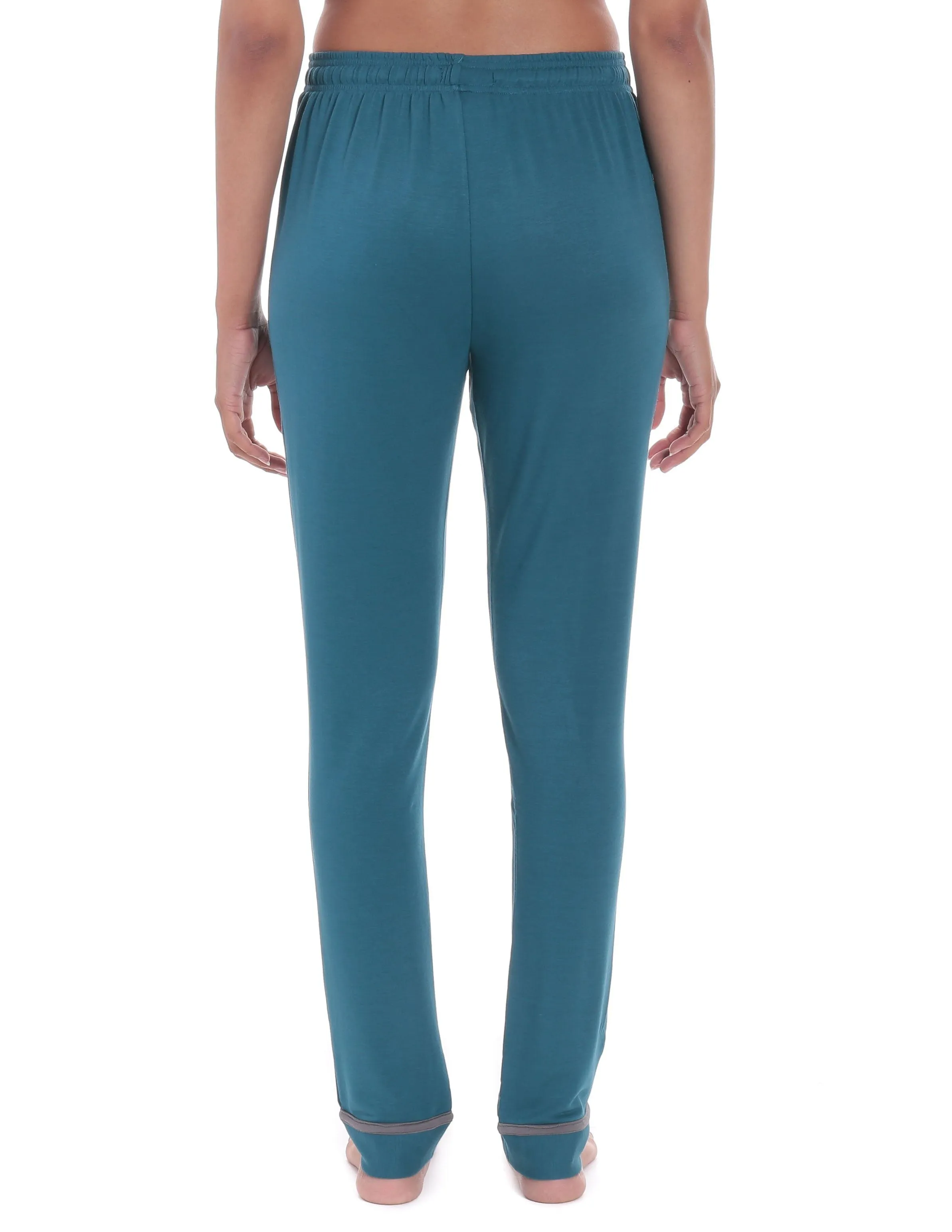 Women's Jersey Knit French Terry Tapered Lounge Pant