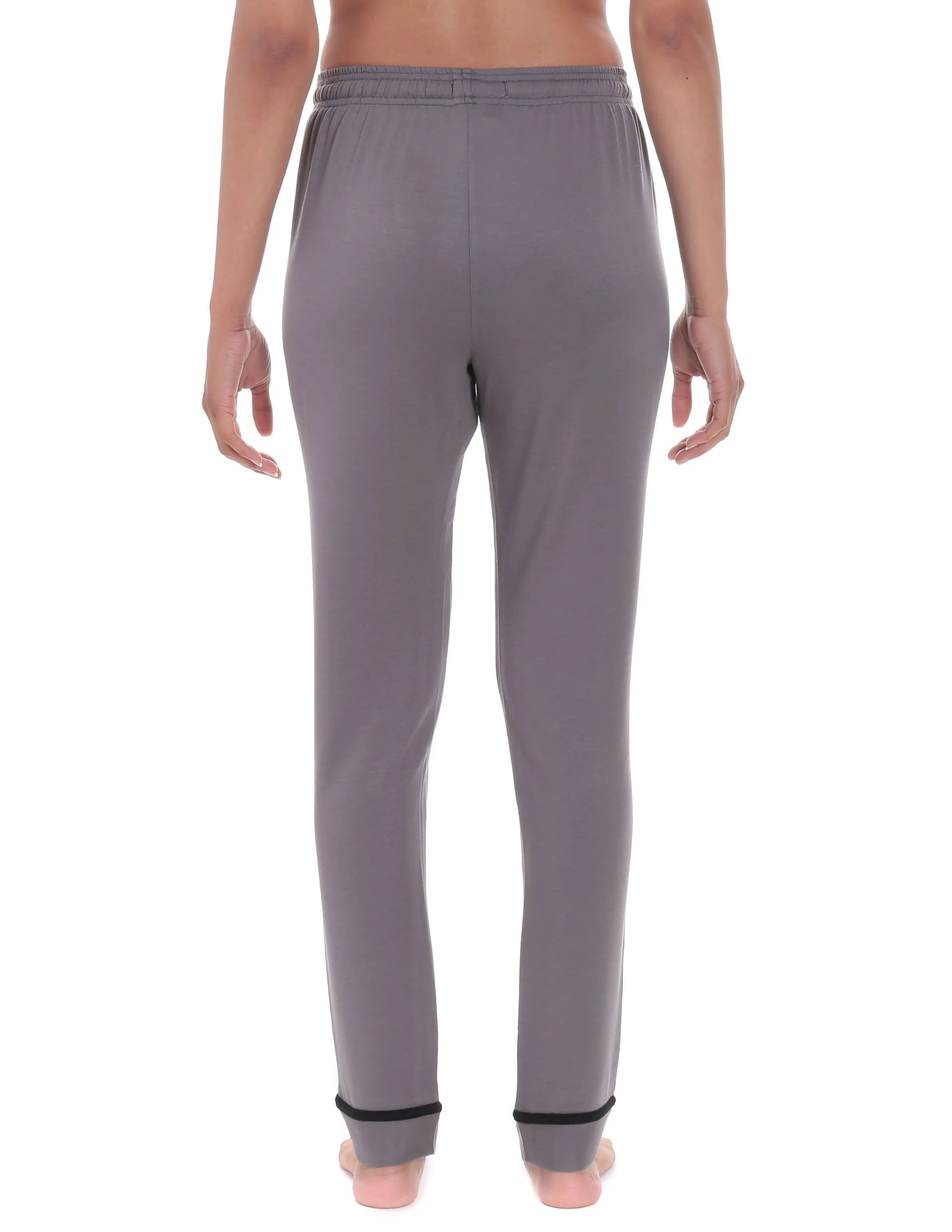 Women's Jersey Knit French Terry Tapered Lounge Pant