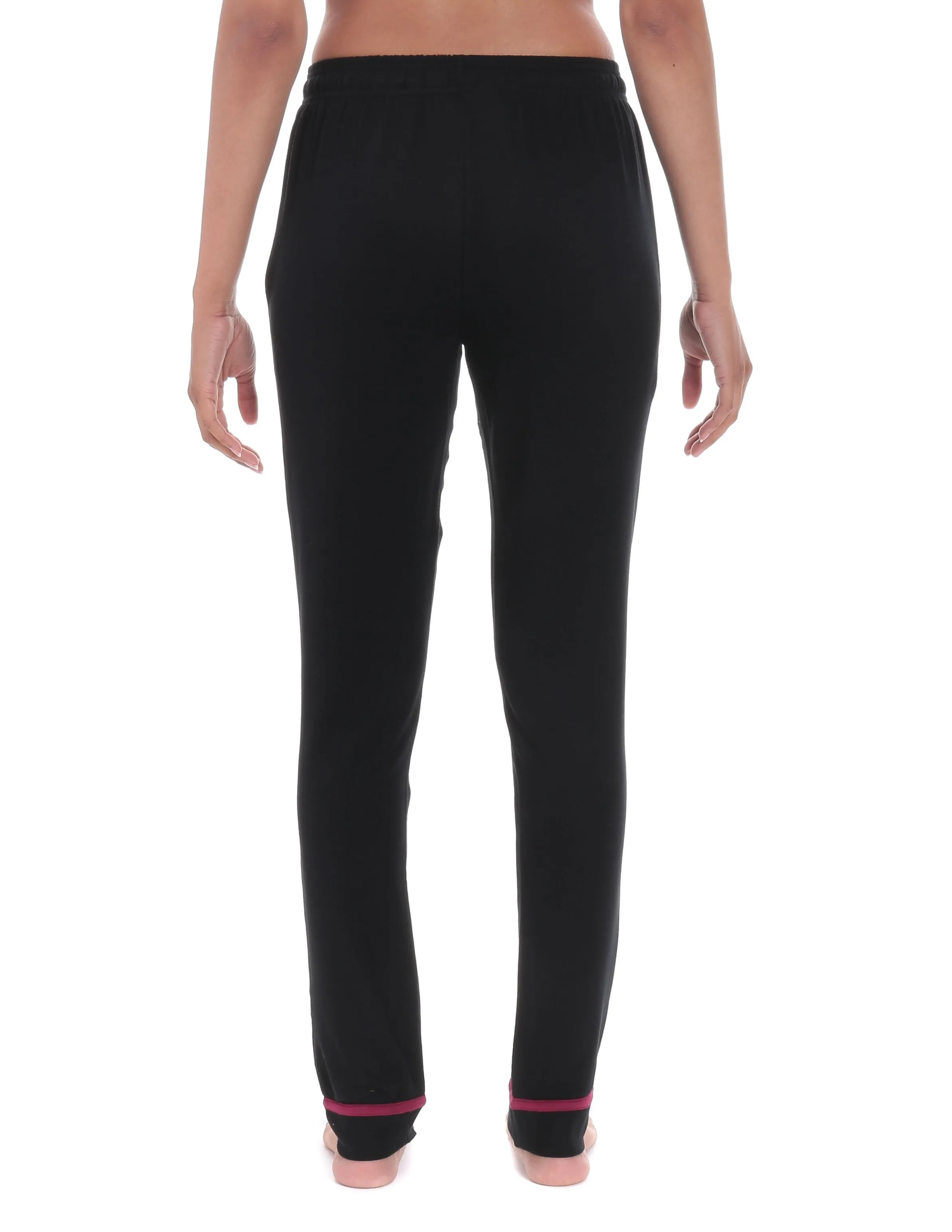 Women's Jersey Knit French Terry Tapered Lounge Pant