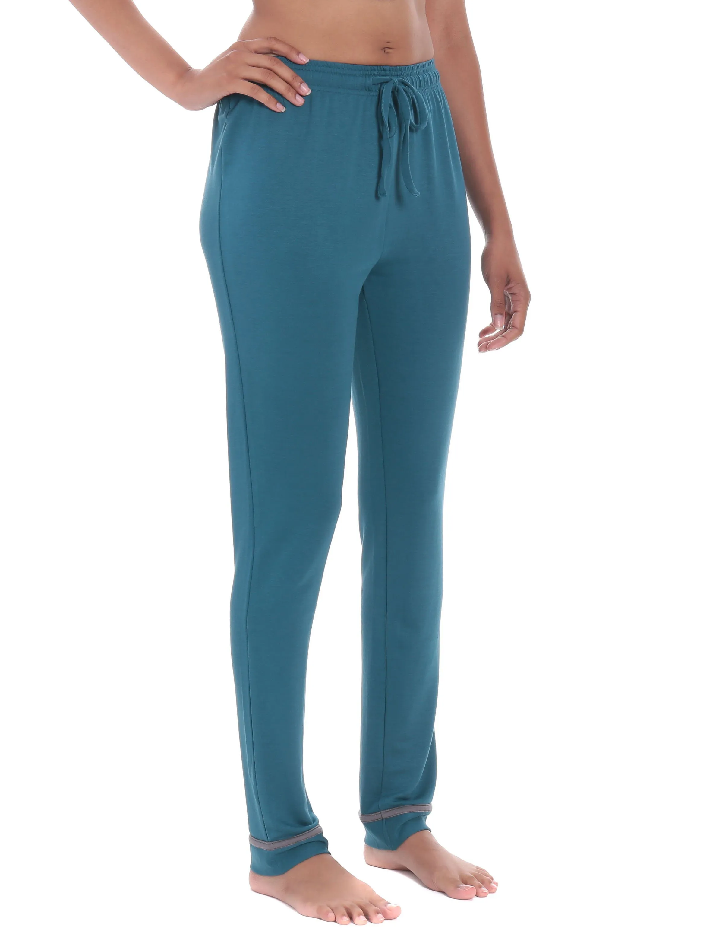 Women's Jersey Knit French Terry Tapered Lounge Pant