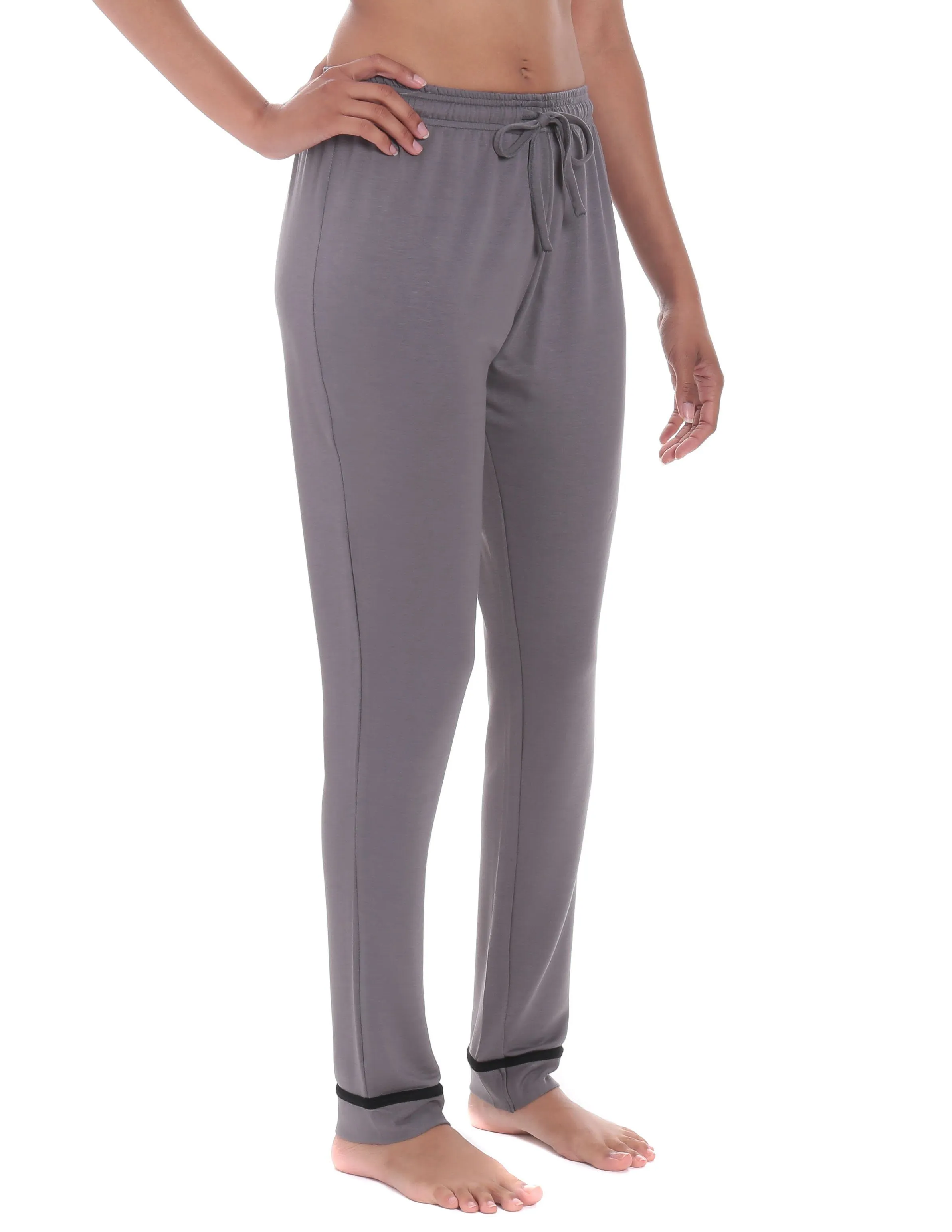 Women's Jersey Knit French Terry Tapered Lounge Pant