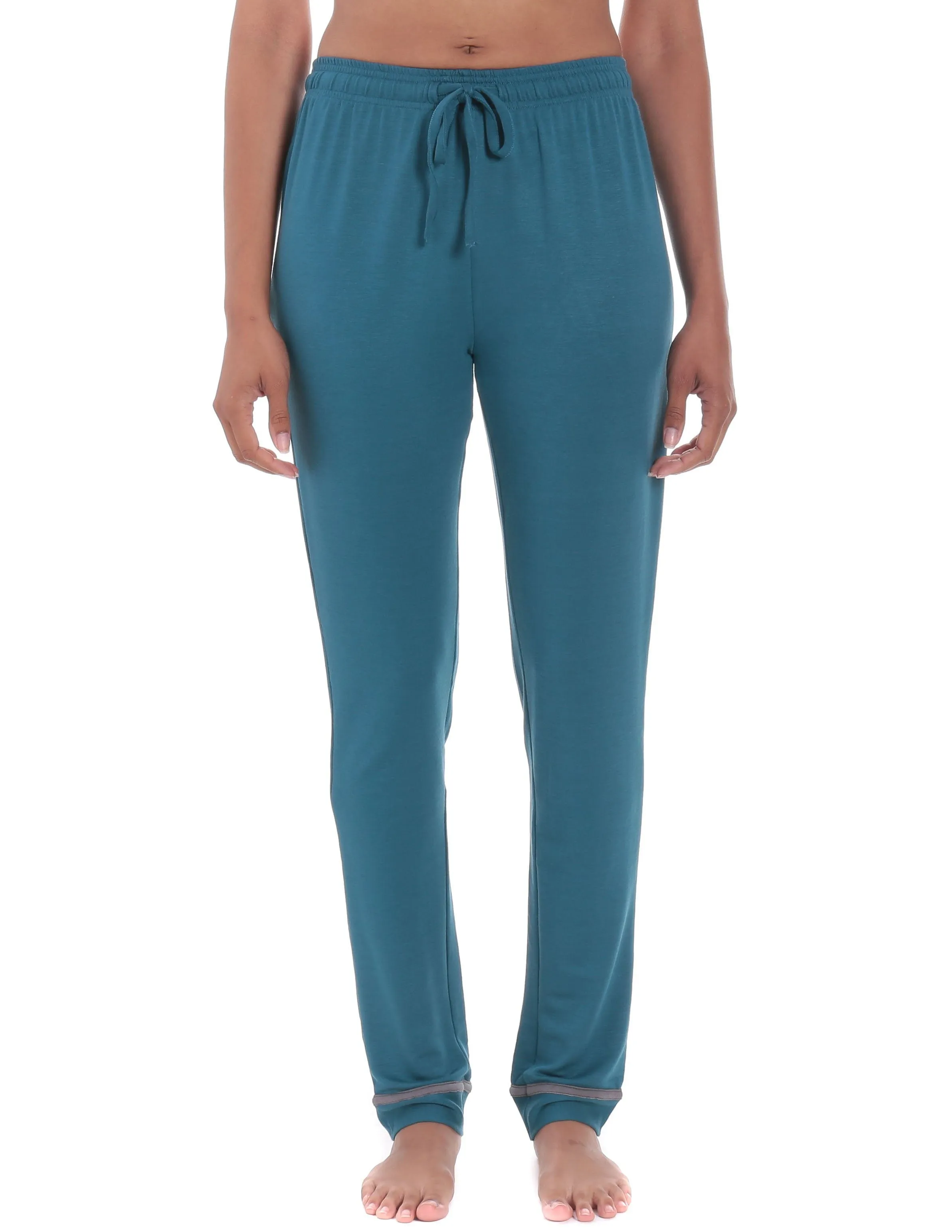 Women's Jersey Knit French Terry Tapered Lounge Pant