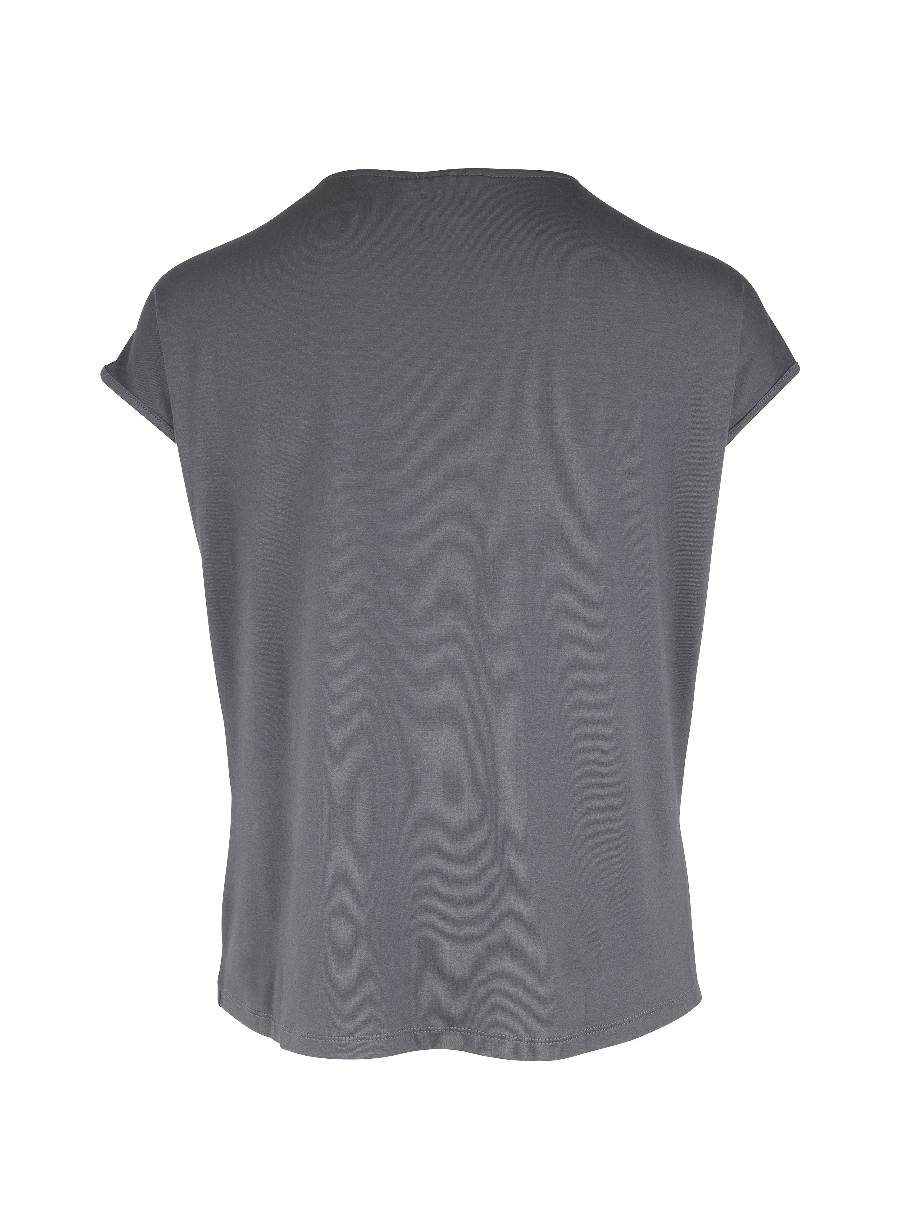 YASMI v-neck t-shirt - dark grey