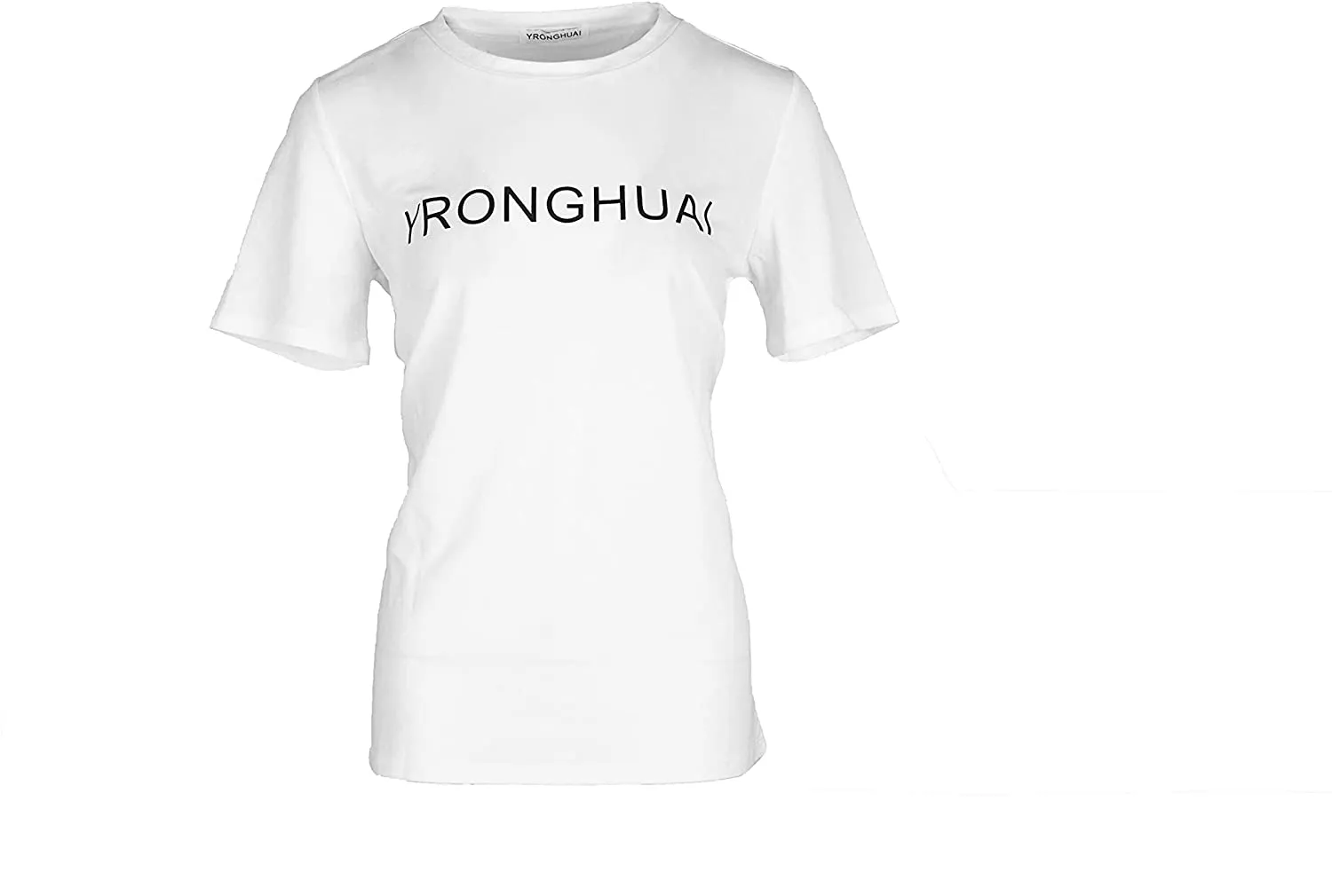 YRONGHUAI Womens T Shirts Short Sleeve Crewneck Loose Casual Shirt, Round Neck Summer Tee Tops Loose Fit Tshirts for Women.